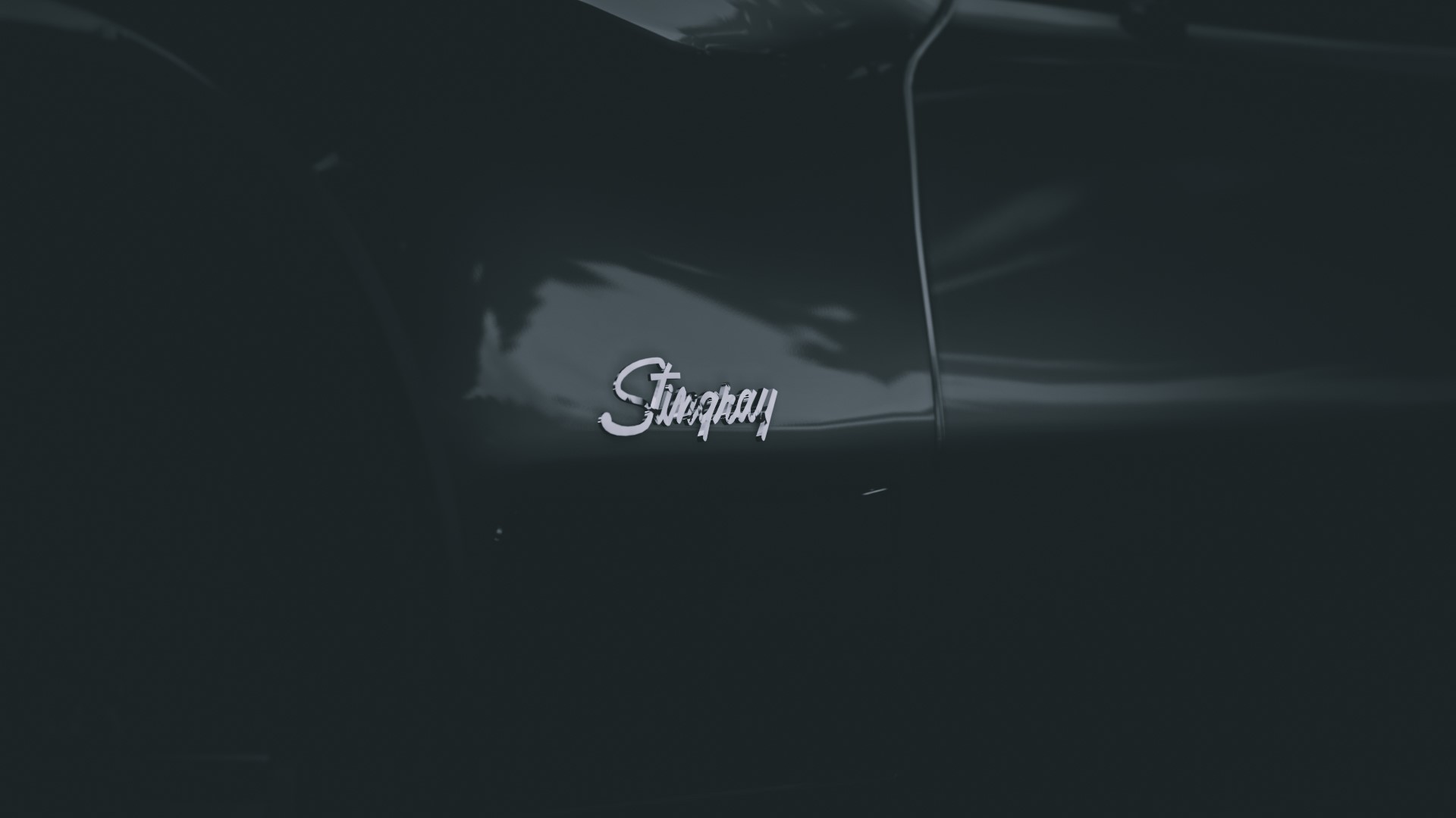 Chevrolet Corvette Stingray Emblem on Car HD Wallpaper