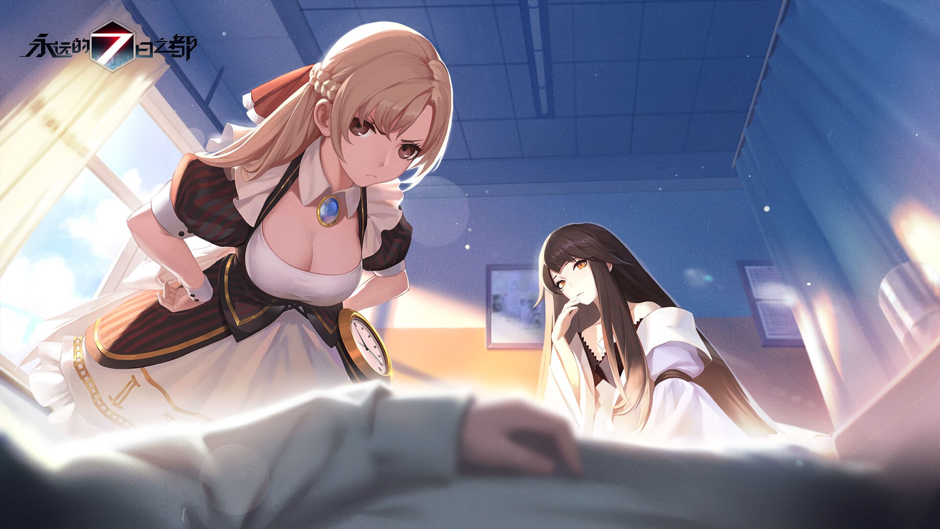 Anime girls in a room, Forever 7th Capital HD Wallpaper