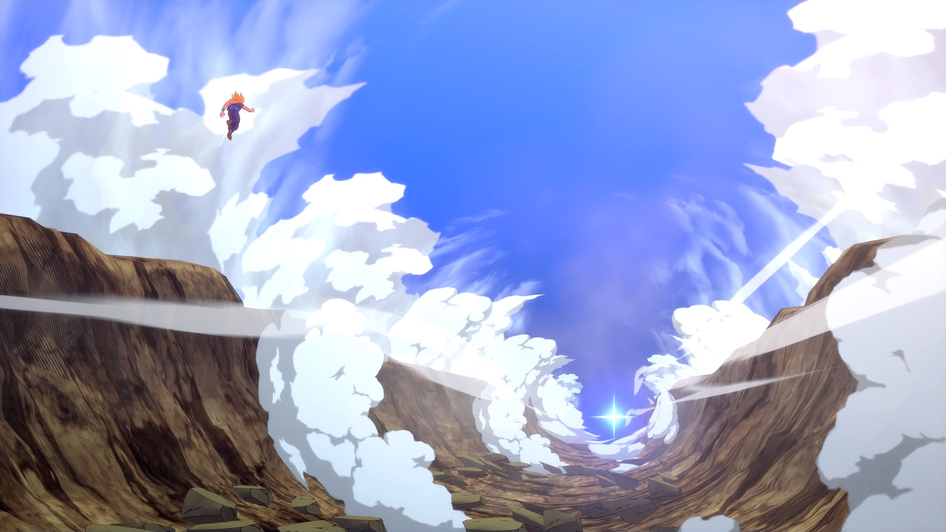 Son Gohan from DRAGON BALL Z: KAKAROT flying in the sky HD Wallpaper