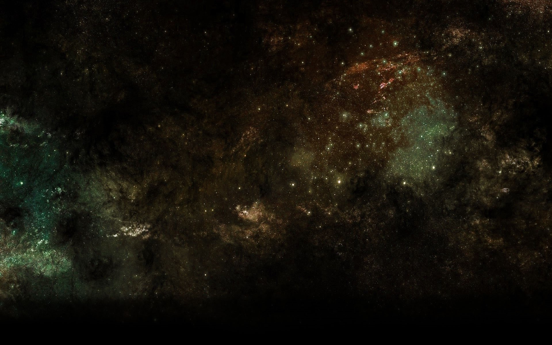 Digital art of a galaxy with stars and nebulae HD Wallpaper