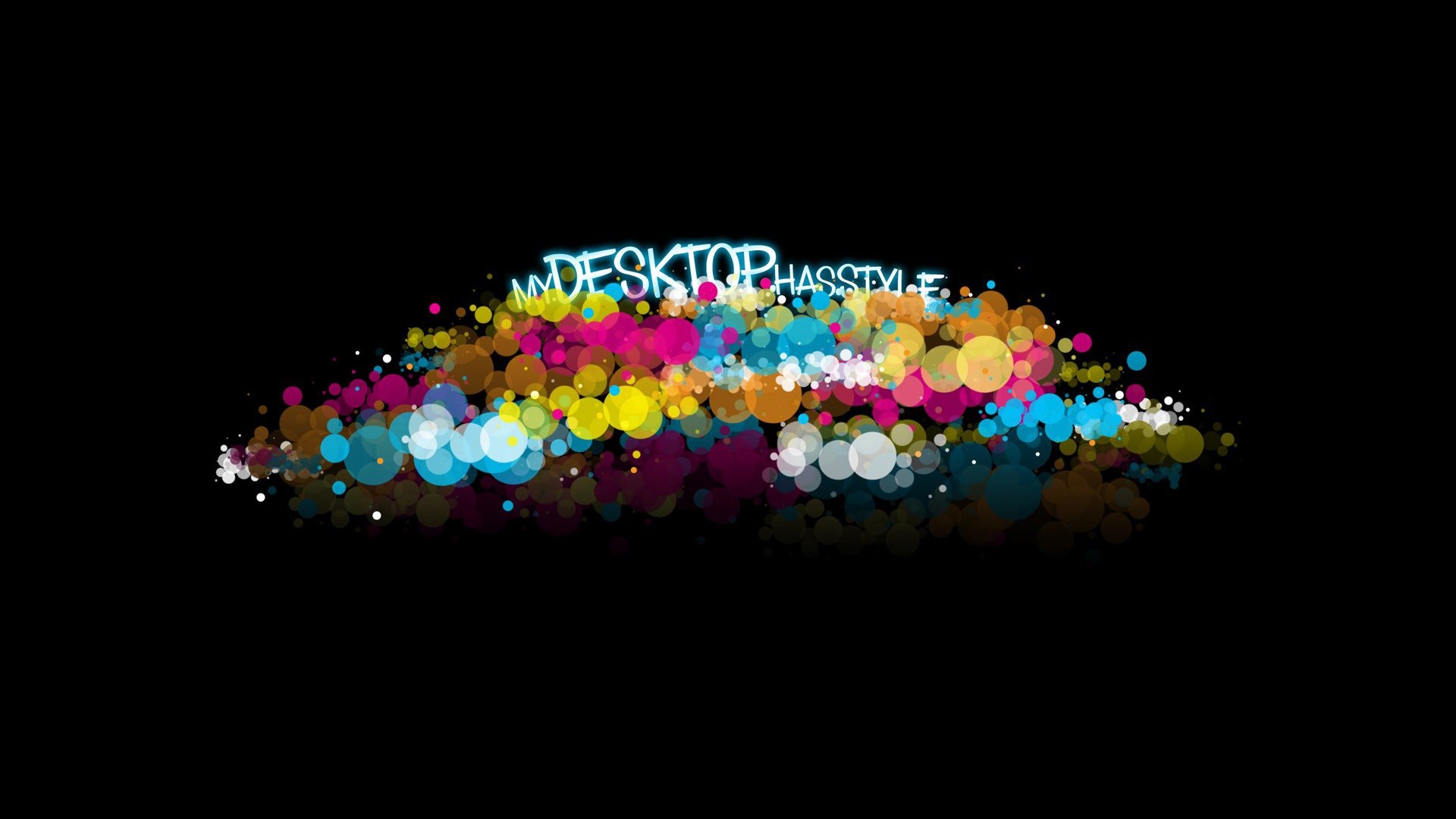 My Desktop Has Style abstract circles HD Wallpaper