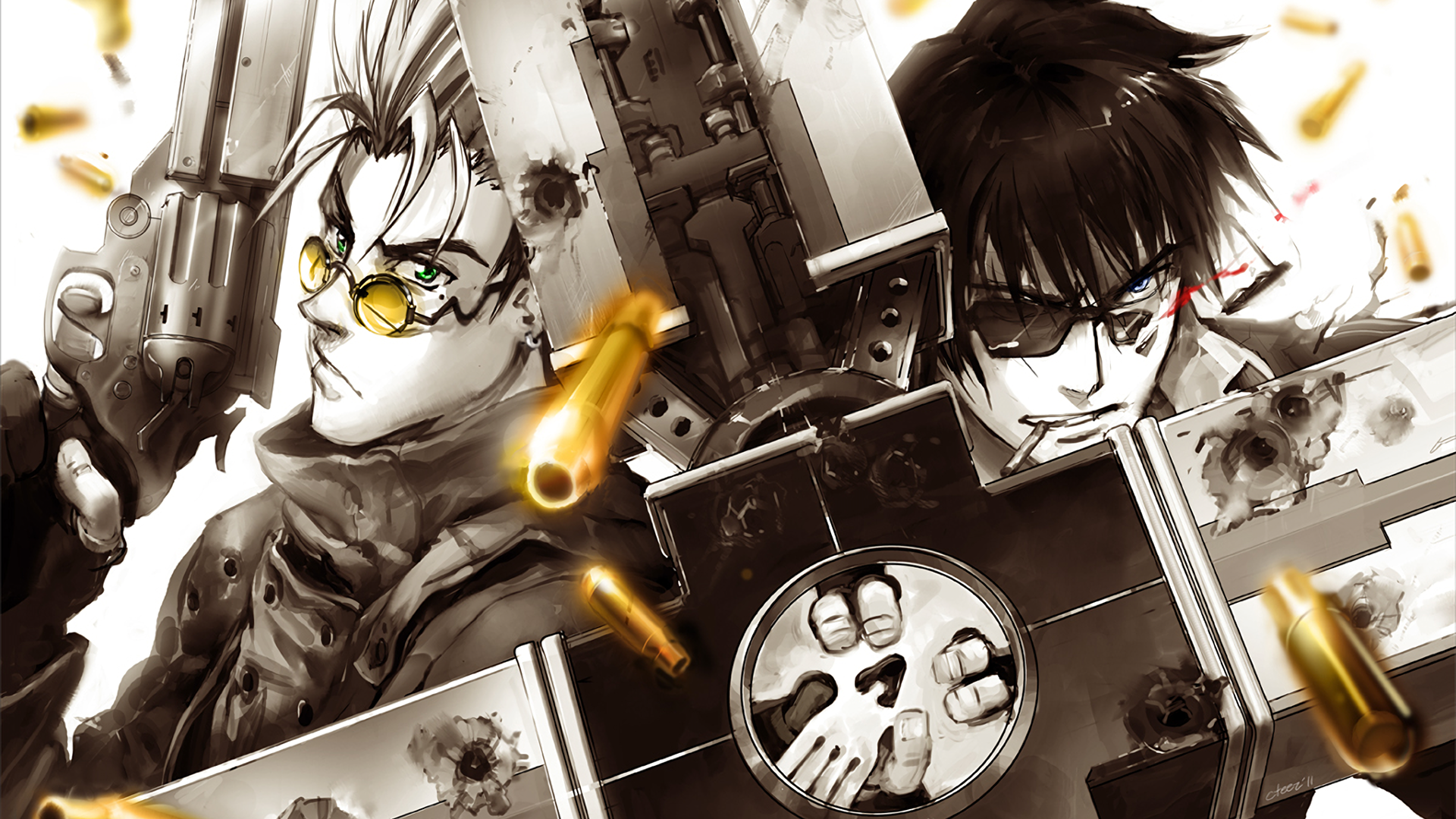 Vash the Stampede and Nicholas D. Wolfwood from Trigun HD Wallpaper
