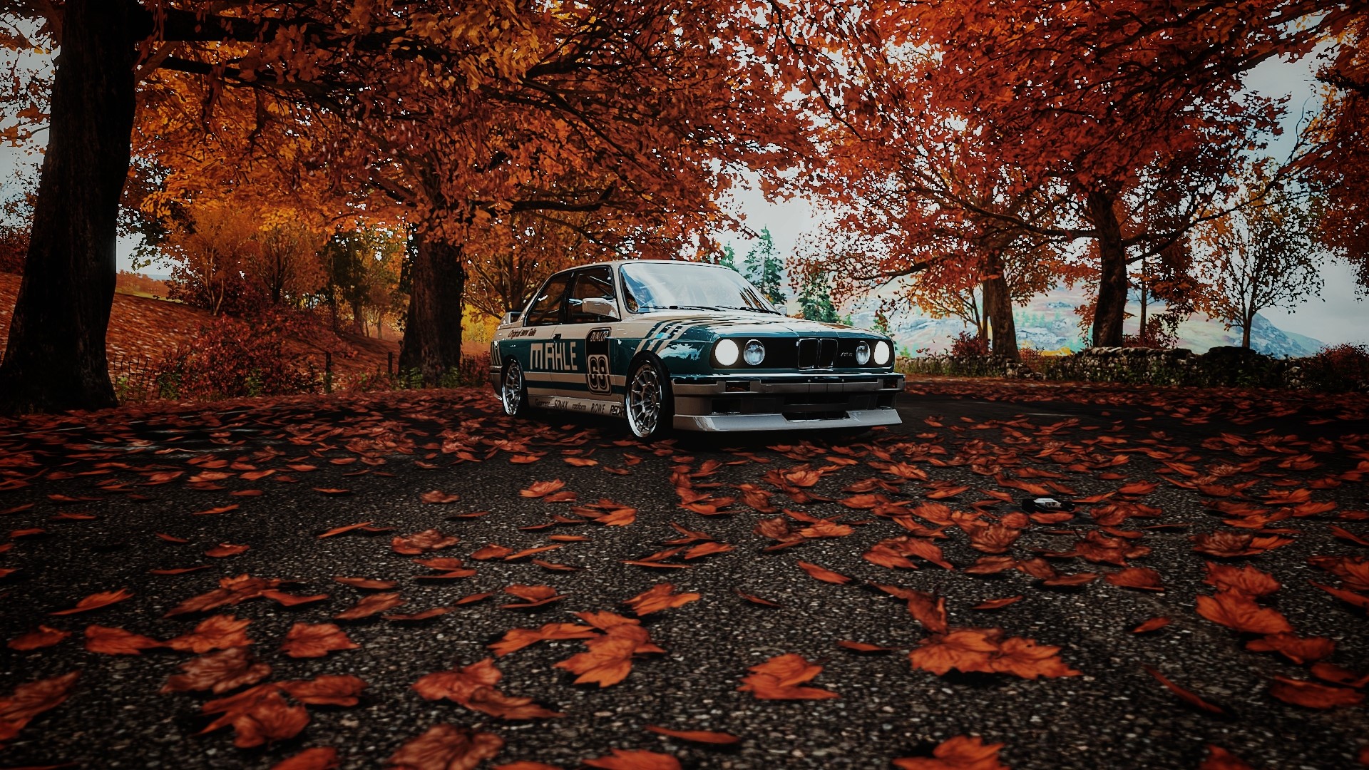 BMW M3 E30 Mahle in Fall Forest - Forza Horizon 4 HD Wallpaper