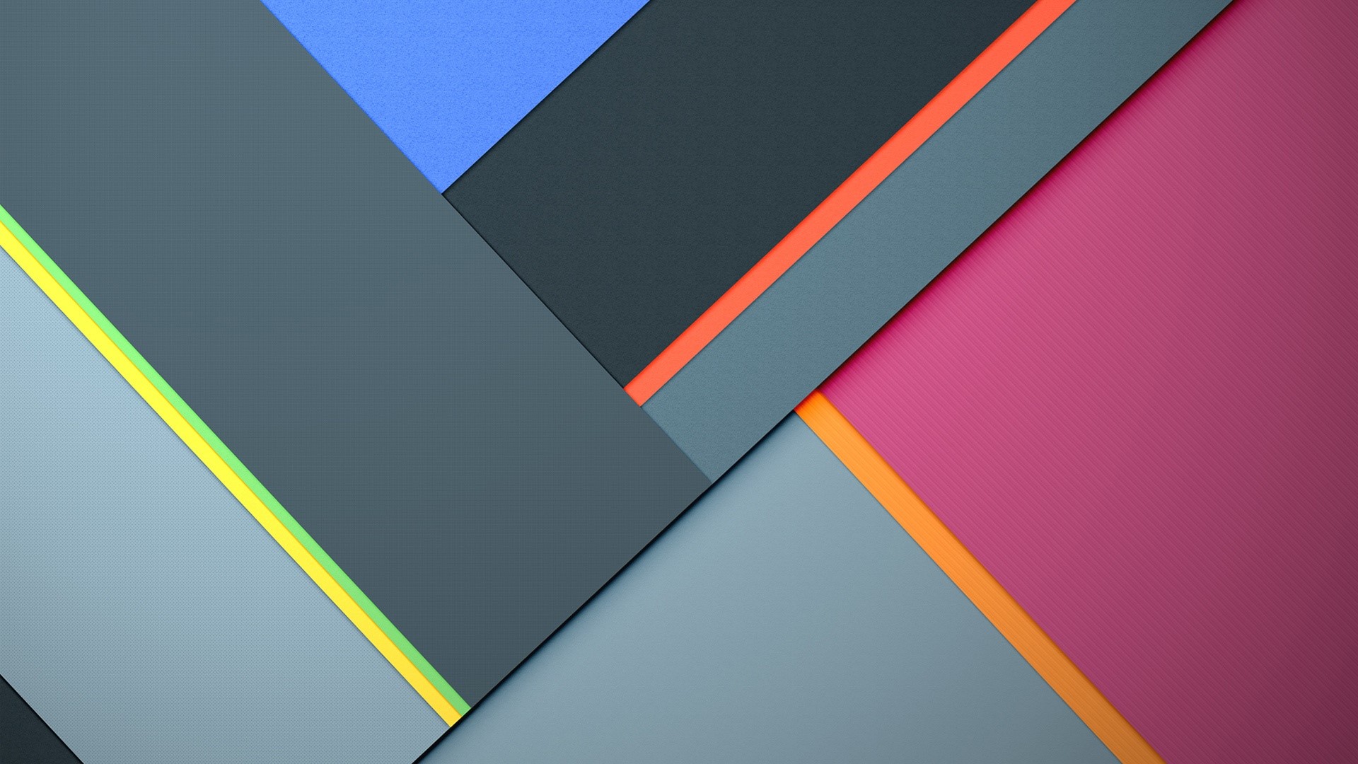 Abstract geometric shapes with colorful stripes HD Wallpaper