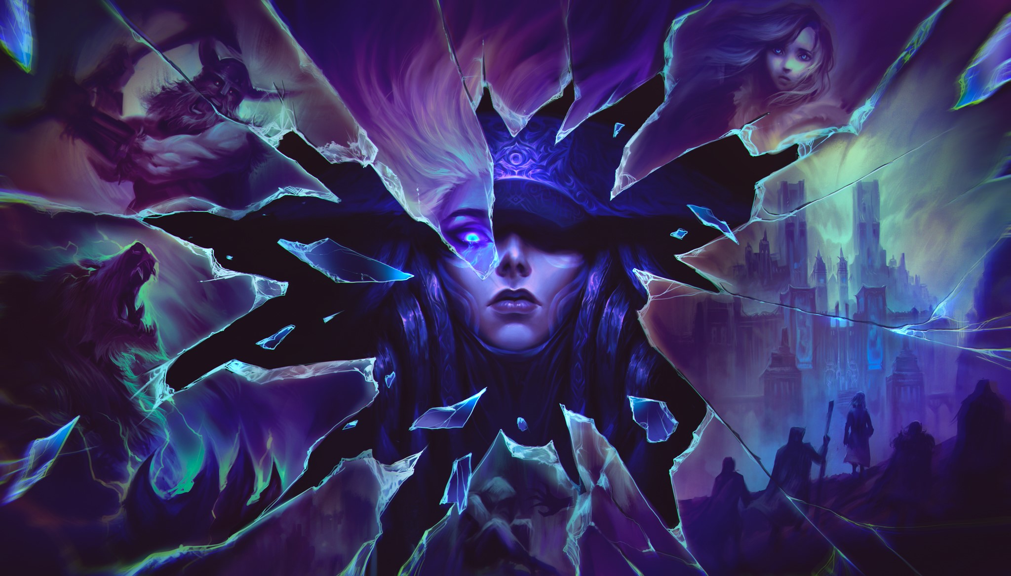 Lissandra from League of Legends shattered ice HD Wallpaper