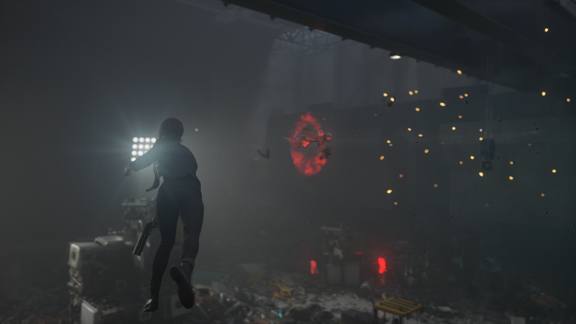 Jesse Faden from Control in a fight HD Wallpaper