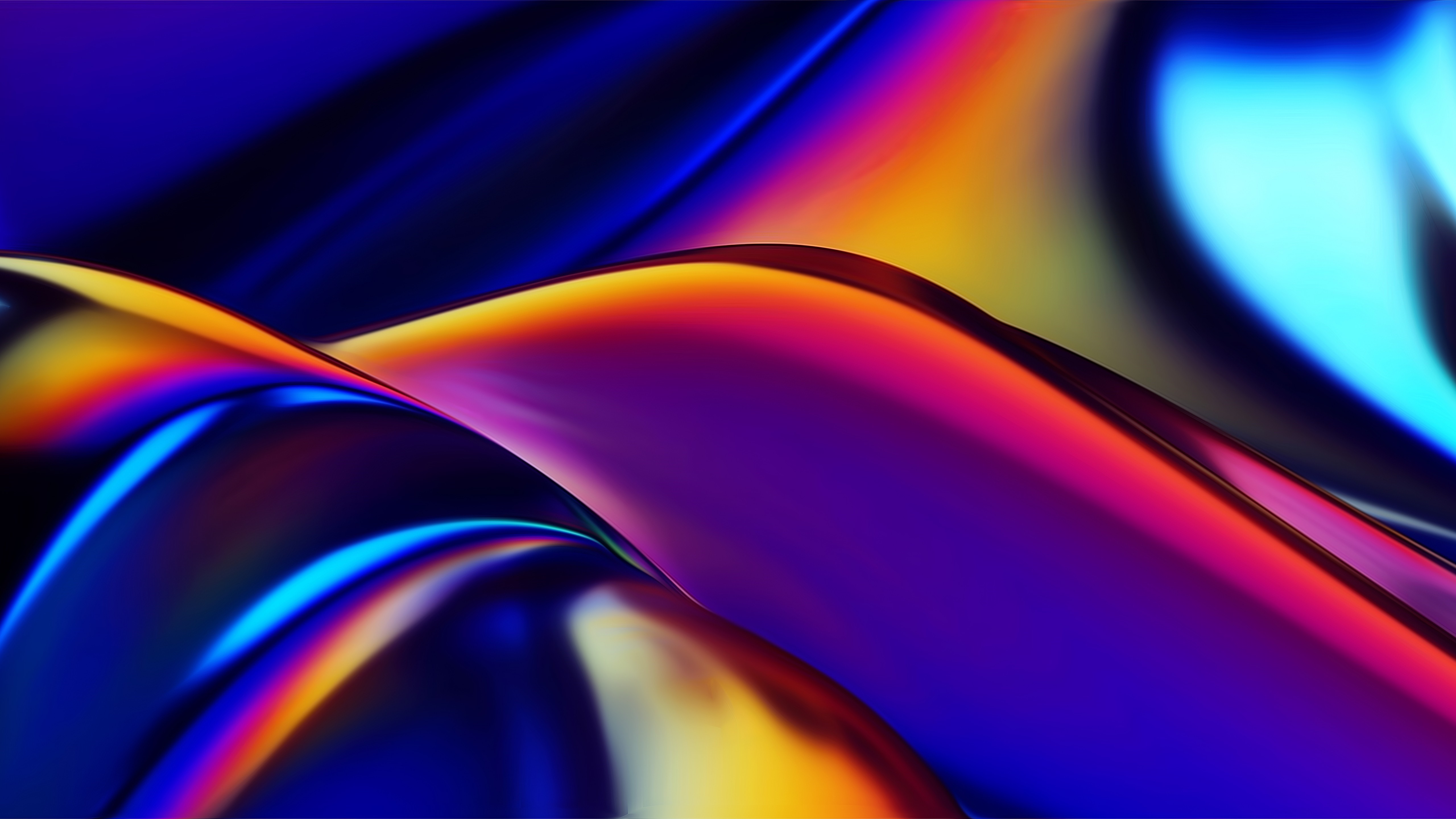 Abstract colorful 4K waves HD Wallpaper