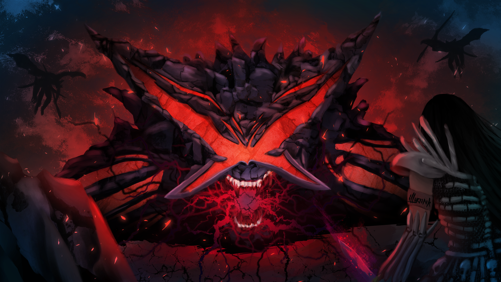 Path of Exile game art with monster and character HD Wallpaper