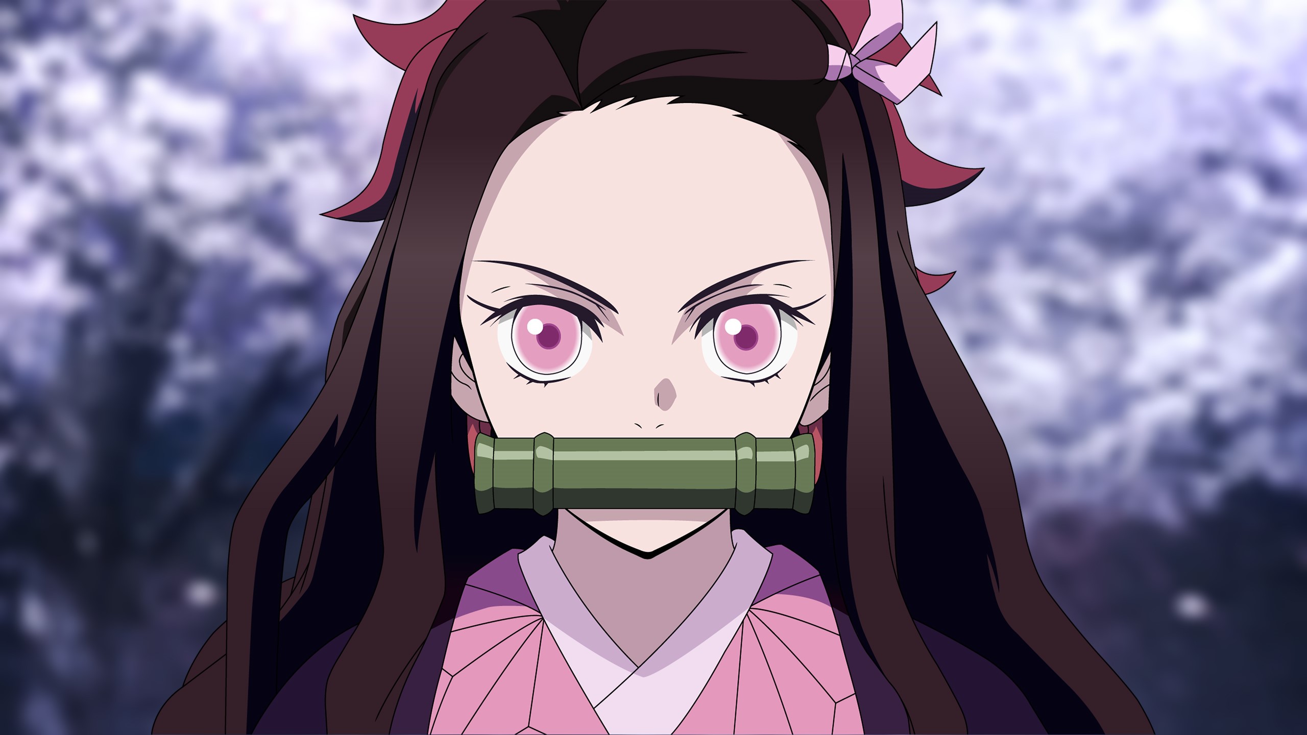 Kamado Nezuko from Kimetsu no Yaiba HD Wallpaper