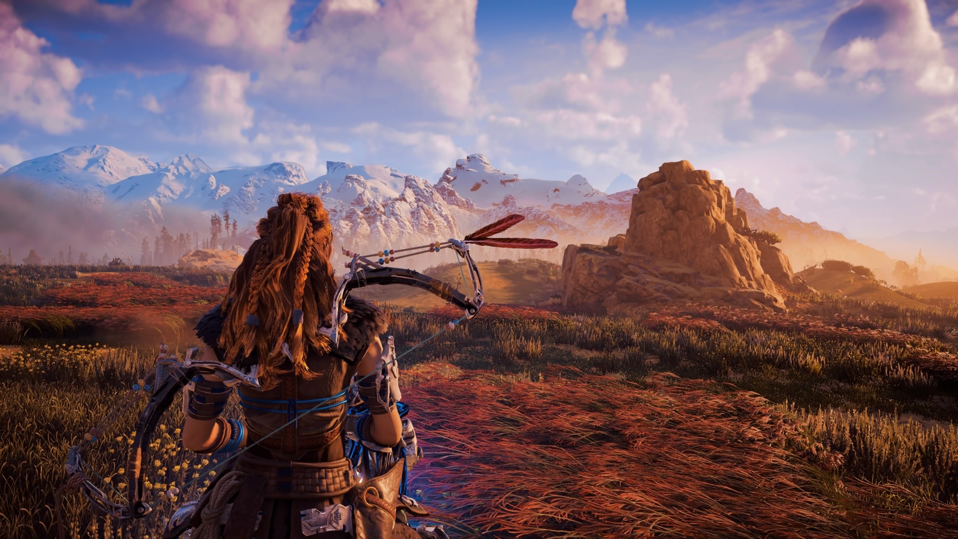 Aloy from Horizon: Zero Dawn with a bow HD Wallpaper