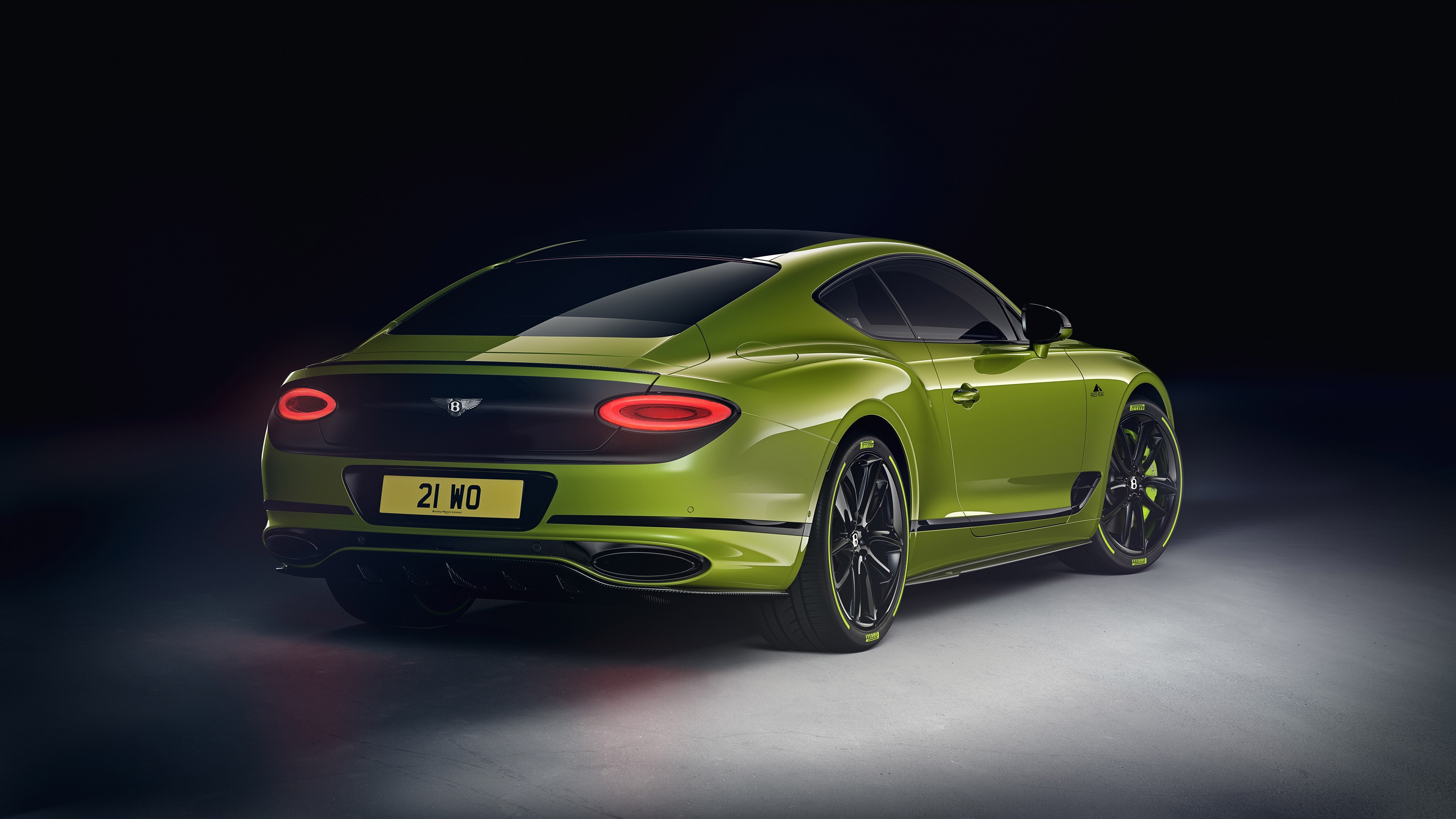 Bentley Continental GT in Lime Green HD Wallpaper