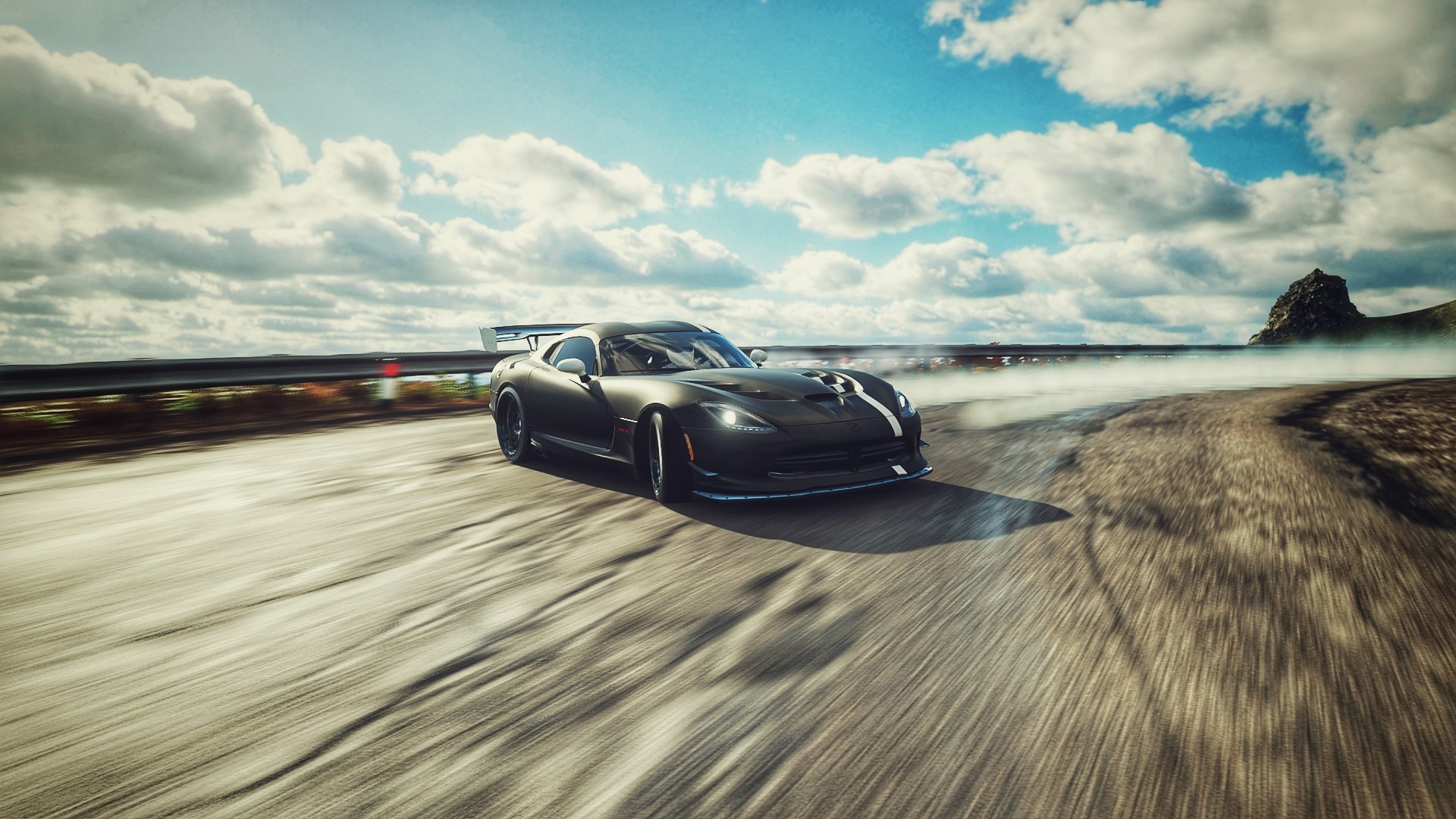 Dodge Viper ACR Drifting on Asphalt Track HD Wallpaper