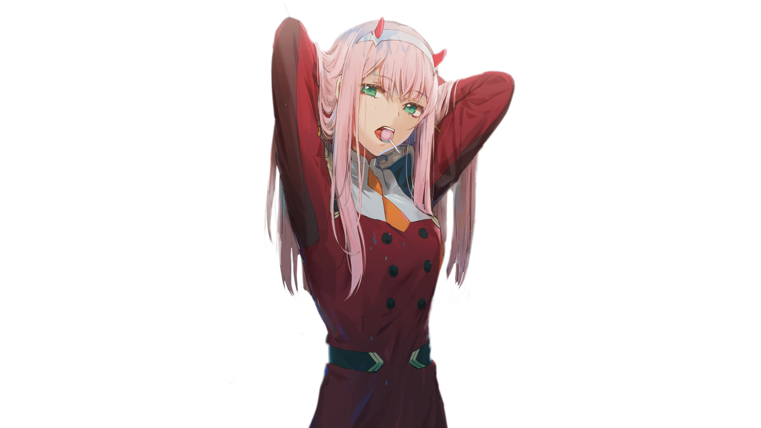 Zero Two from Darling in the FranXX HD Wallpaper