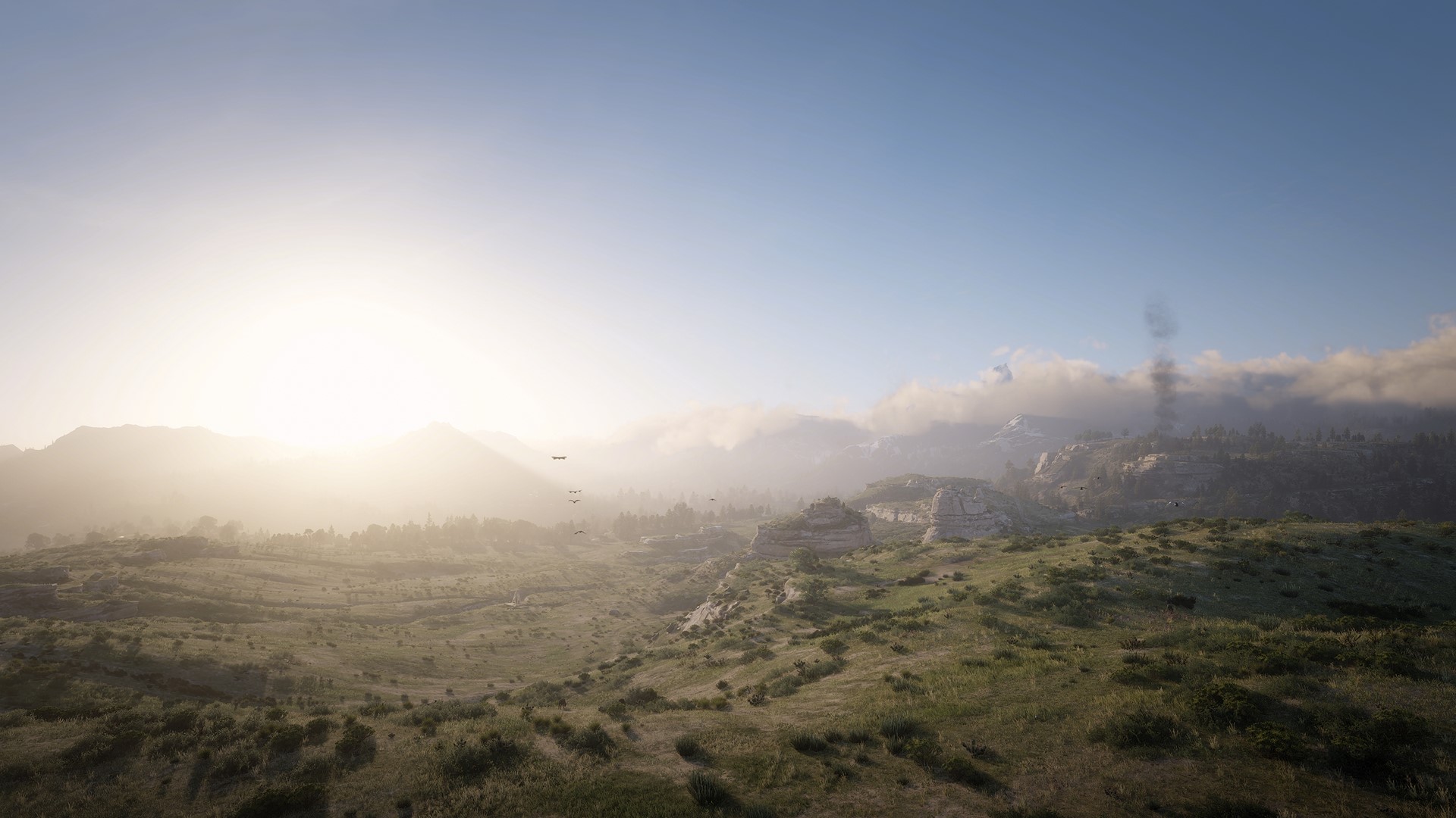 Red Dead Redemption 2 screenshot of a landscape HD Wallpaper