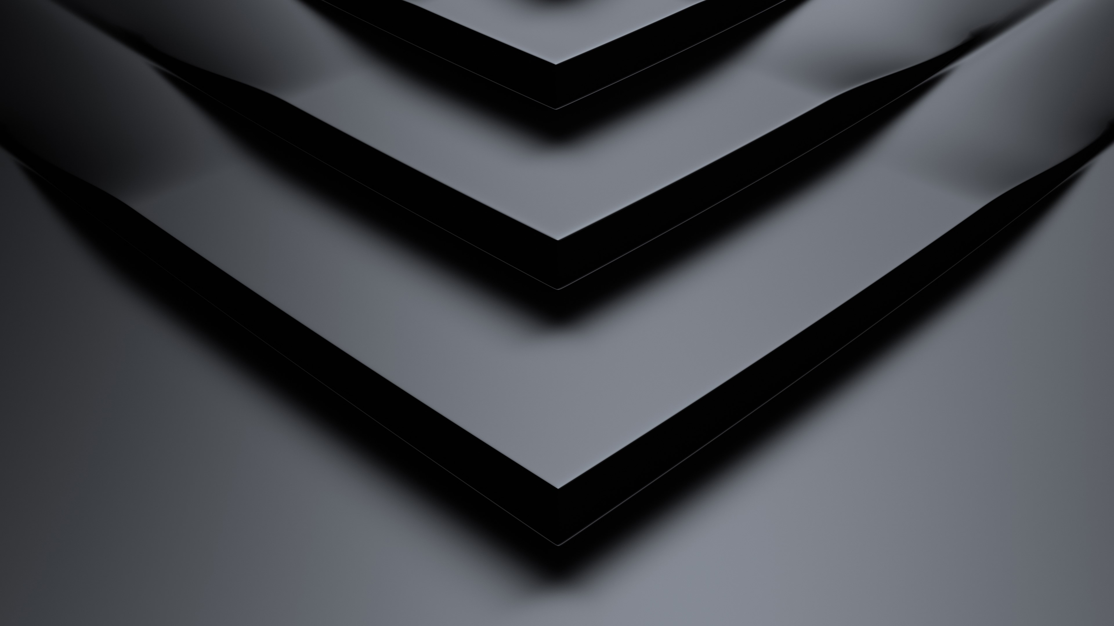 Abstract dark geometric pattern with V shapes HD Wallpaper
