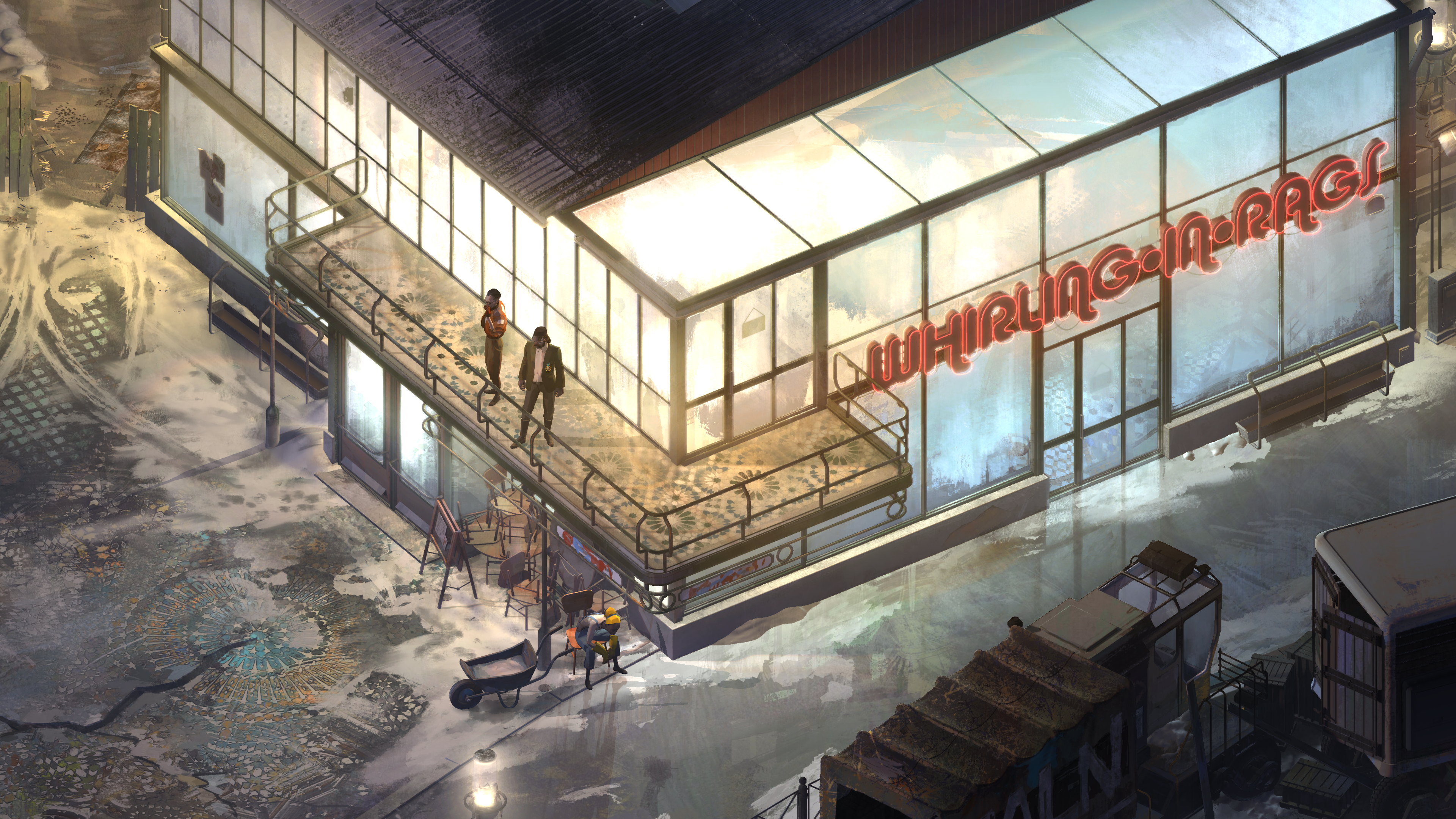 Disco Elysium Whirling in Rags HD Wallpaper