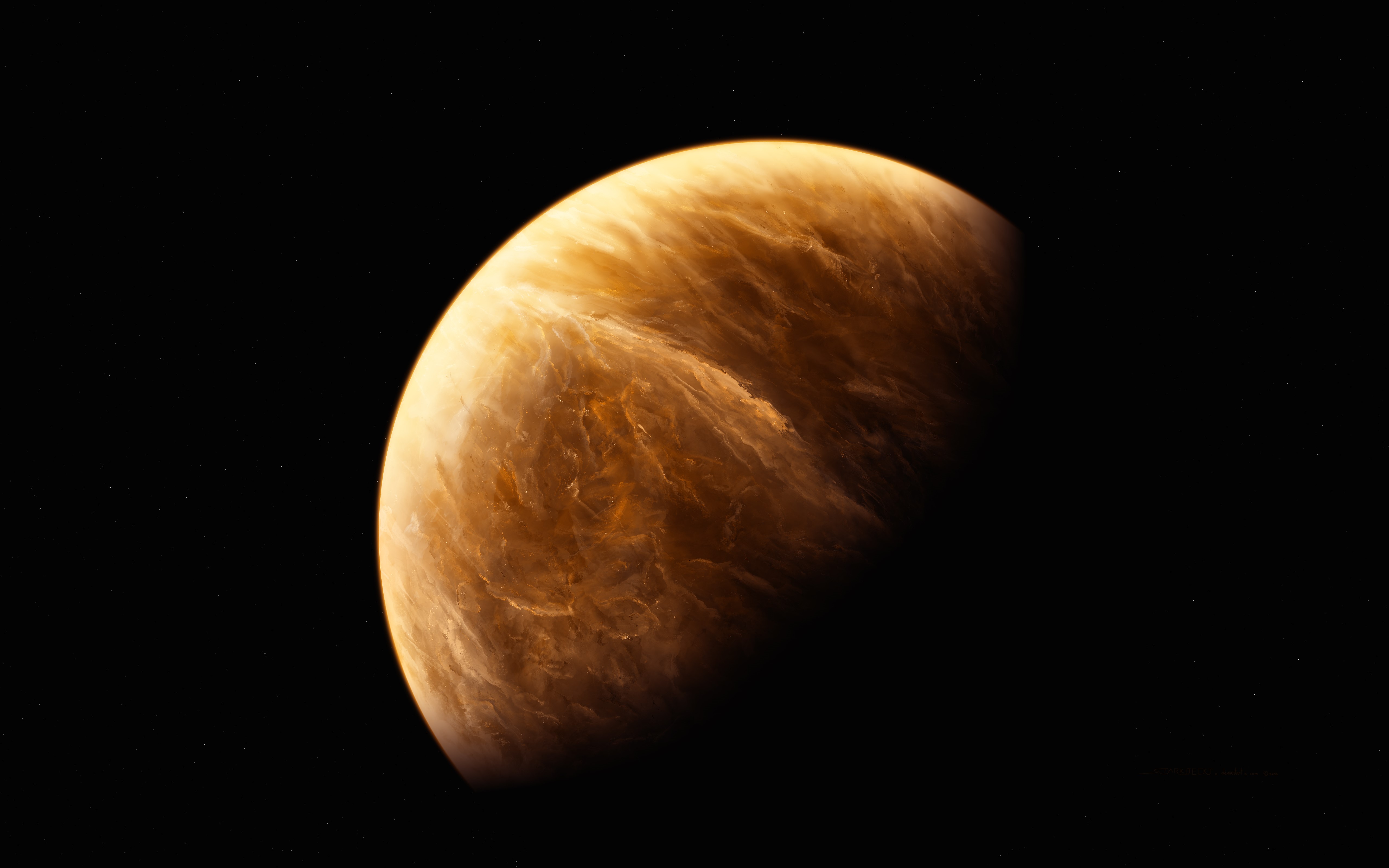4K planet in space HD Wallpaper