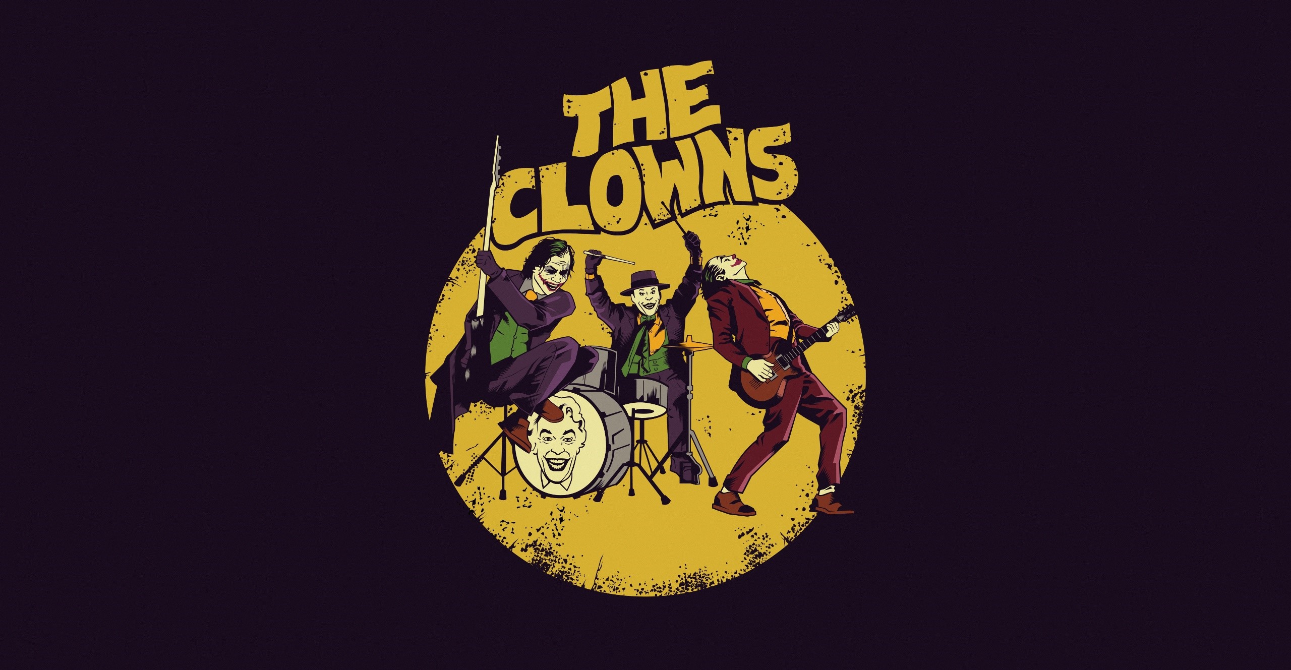 The Clowns band artwork featuring Jokers HD Wallpaper