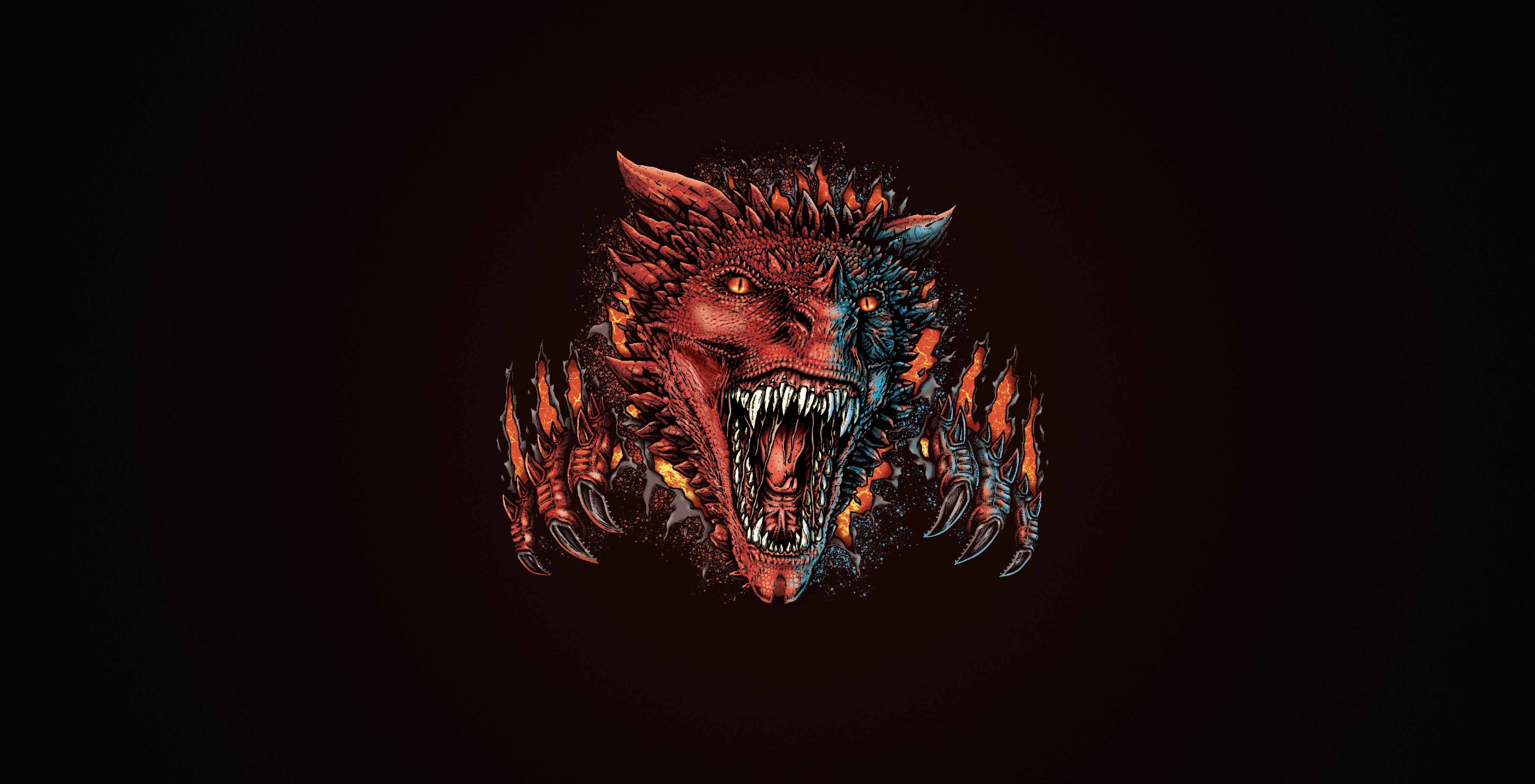 4K Dragon Creature Art HD Wallpaper