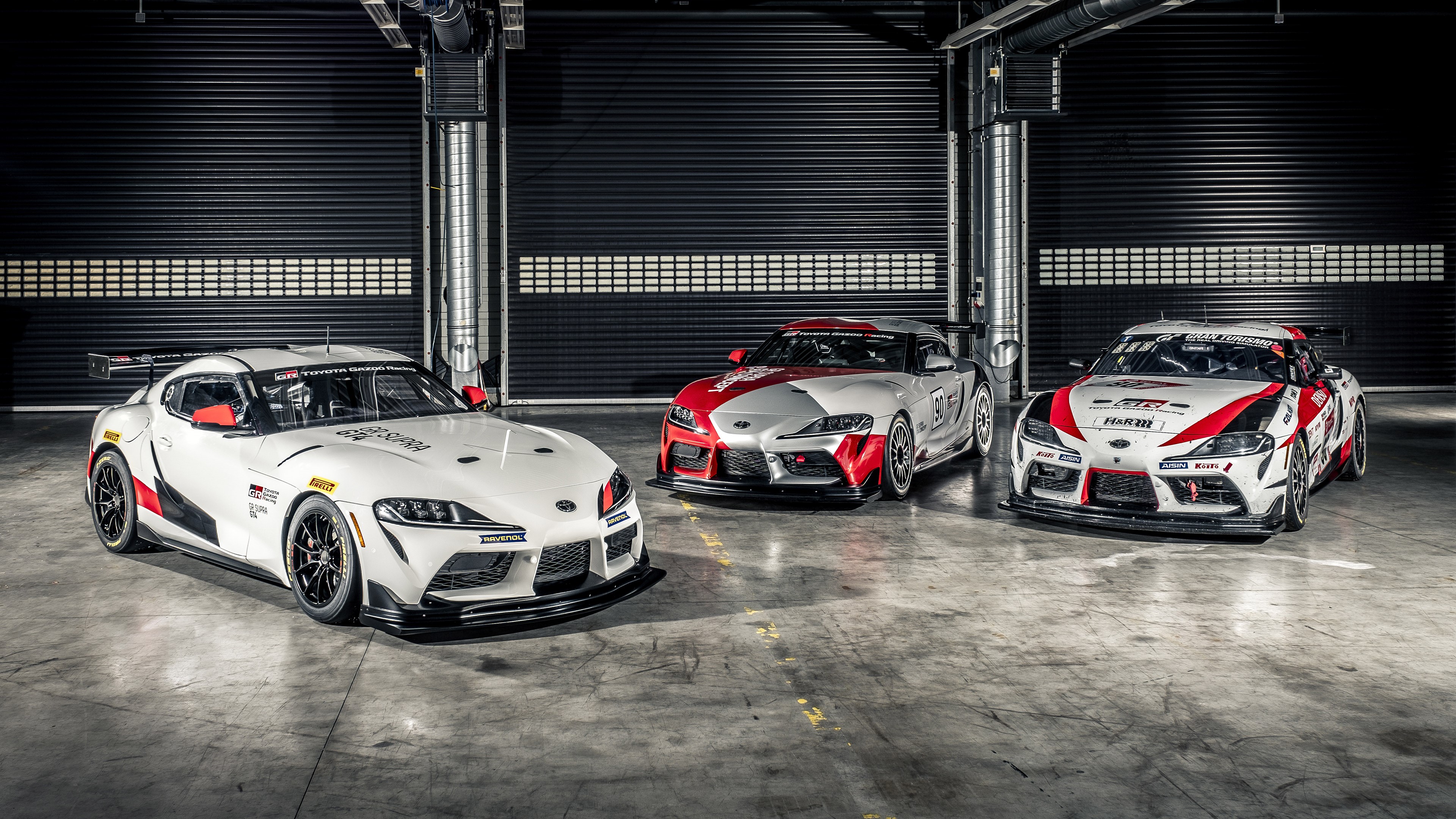 Toyota GR Supra GT4 race cars HD Wallpaper