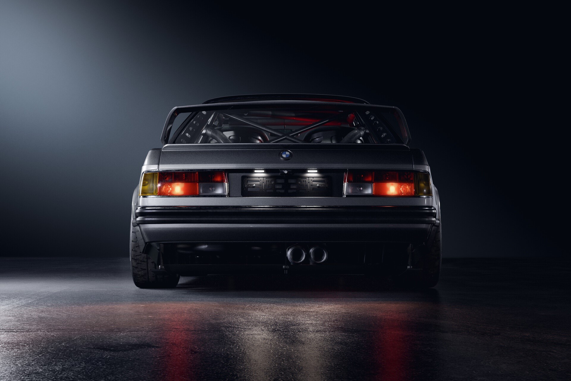 BMW E24 M635CSi Rear View Render HD Wallpaper