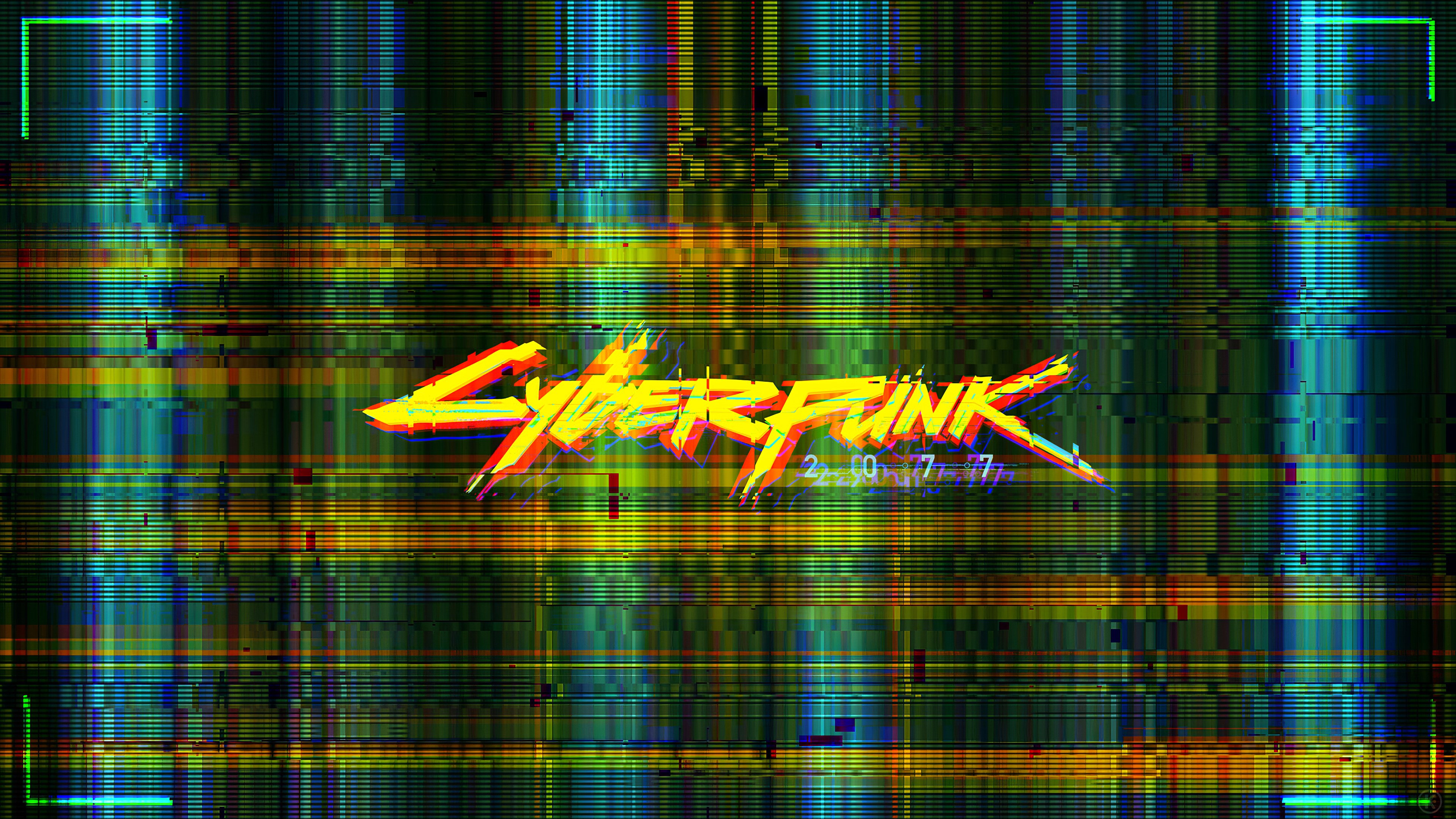 Cyberpunk 2077 Glitch Art 4K HD Wallpaper