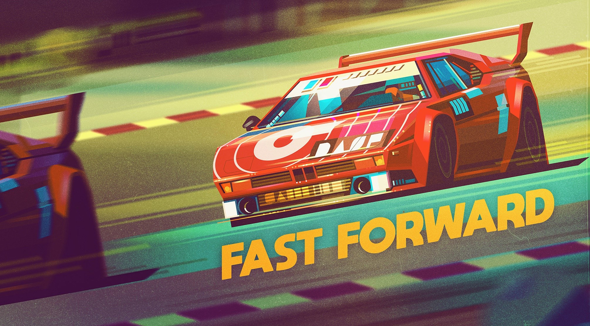 Fast Forward BMW M1 Race Car Artwork by James Gilleard HD Wallpaper