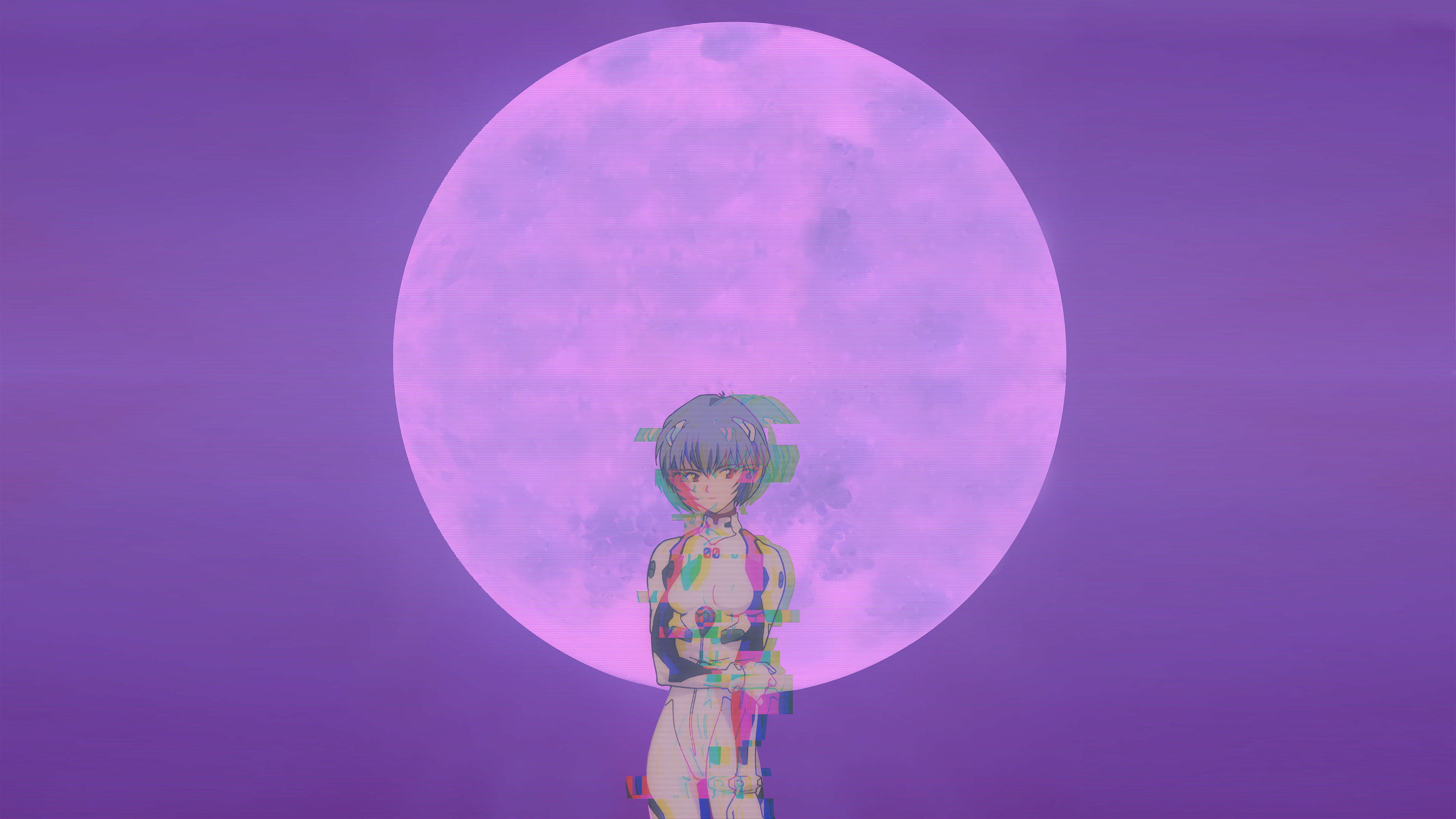 4K Ayanami Rei from Neon Genesis Evangelion HD Wallpaper