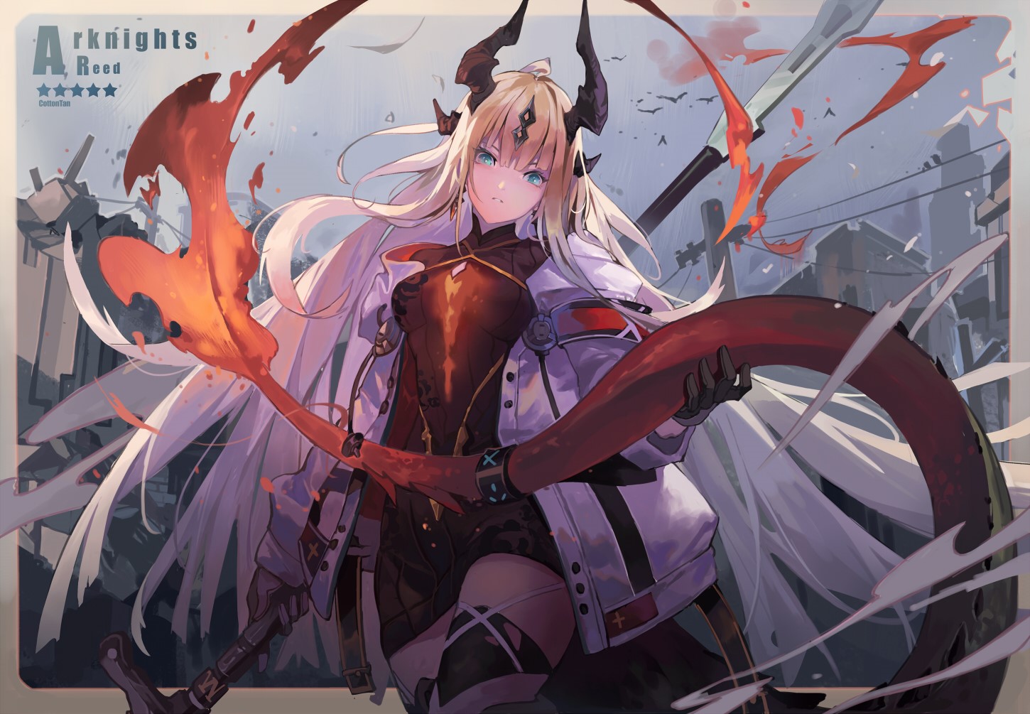 Reed from Arknights HD Wallpaper