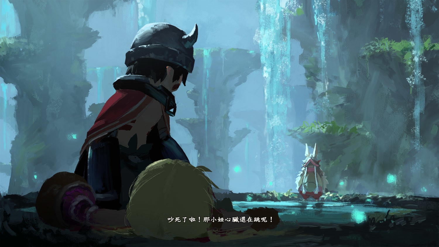 Riko and Nanachi from Made in Abyss in a cave HD Wallpaper