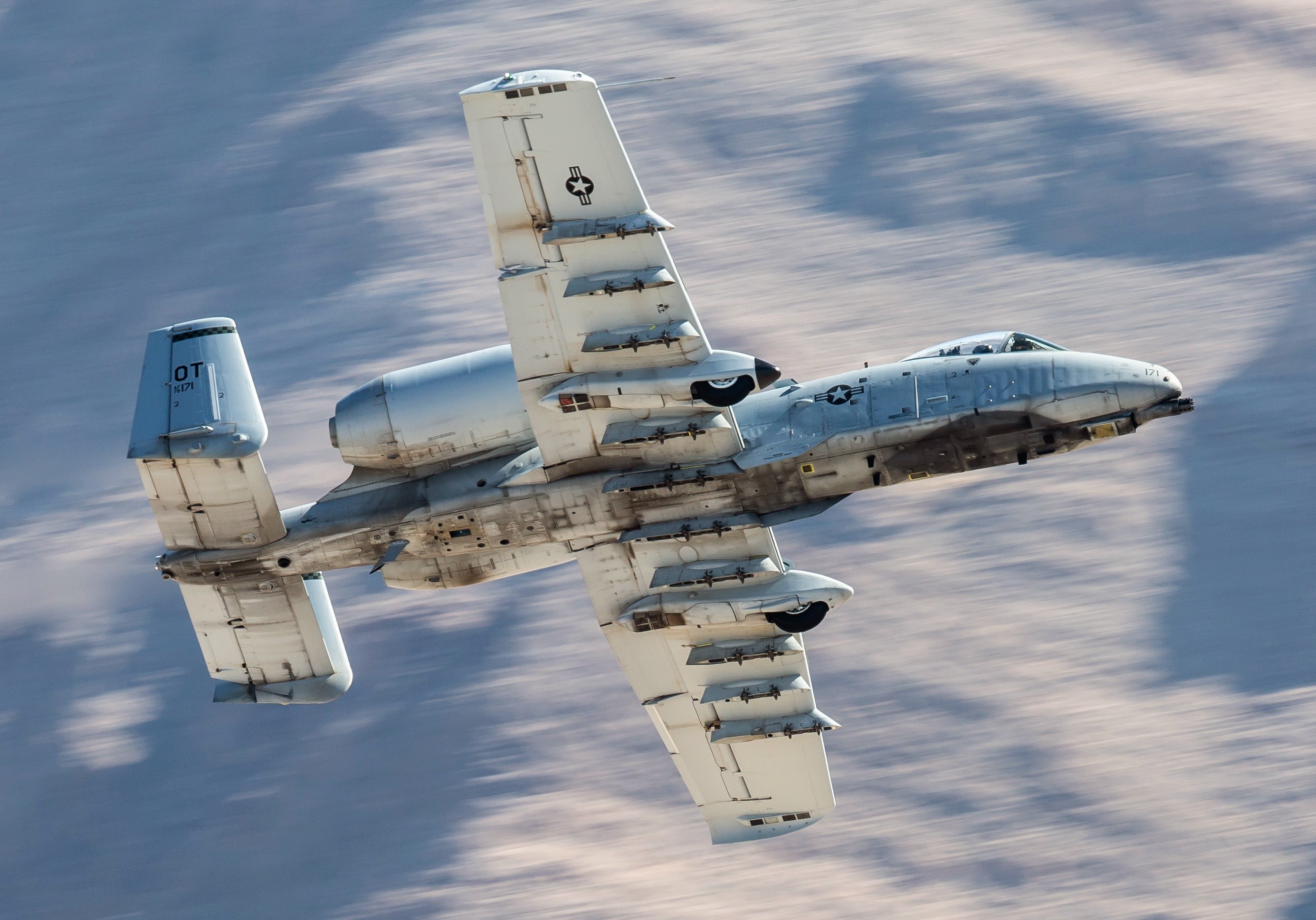 Fairchild Republic A-10 Thunderbolt II "Warthog" aircraft in flight HD Wallpaper