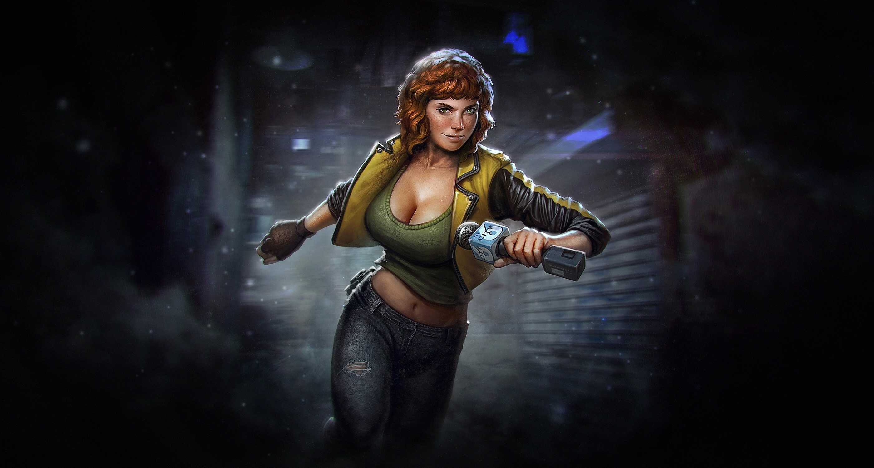 April O'Neil from Teenage Mutant Ninja Turtles by Alex Borsuk HD Wallpaper