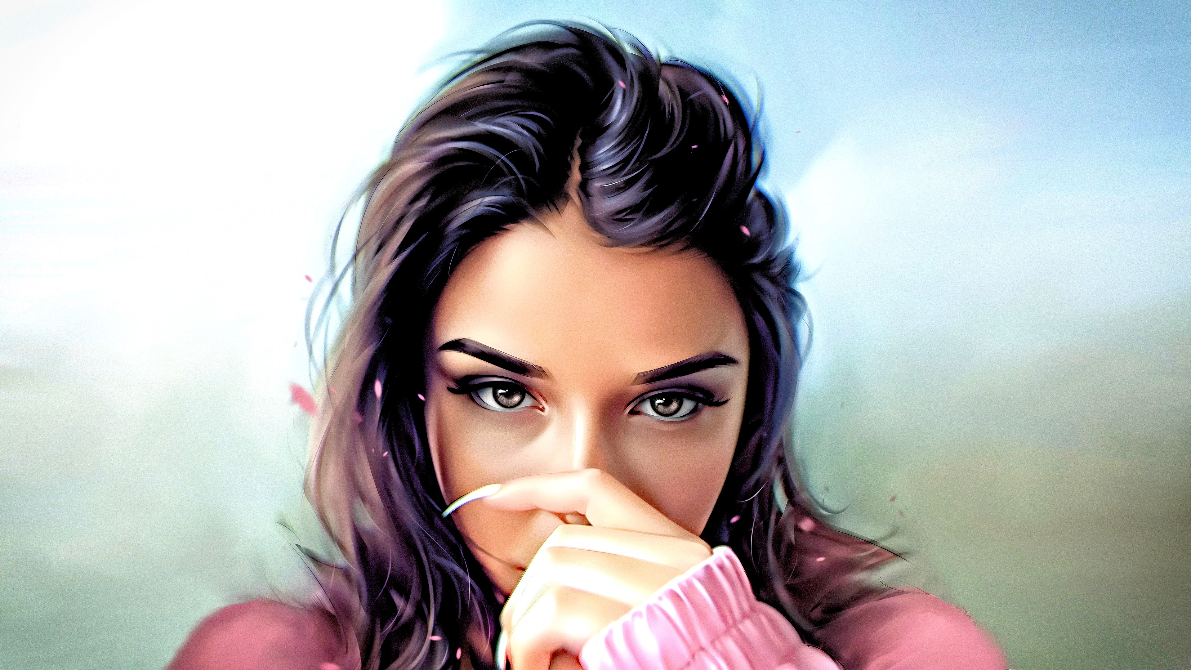 4K Realistic Digital Portrait of a Woman HD Wallpaper