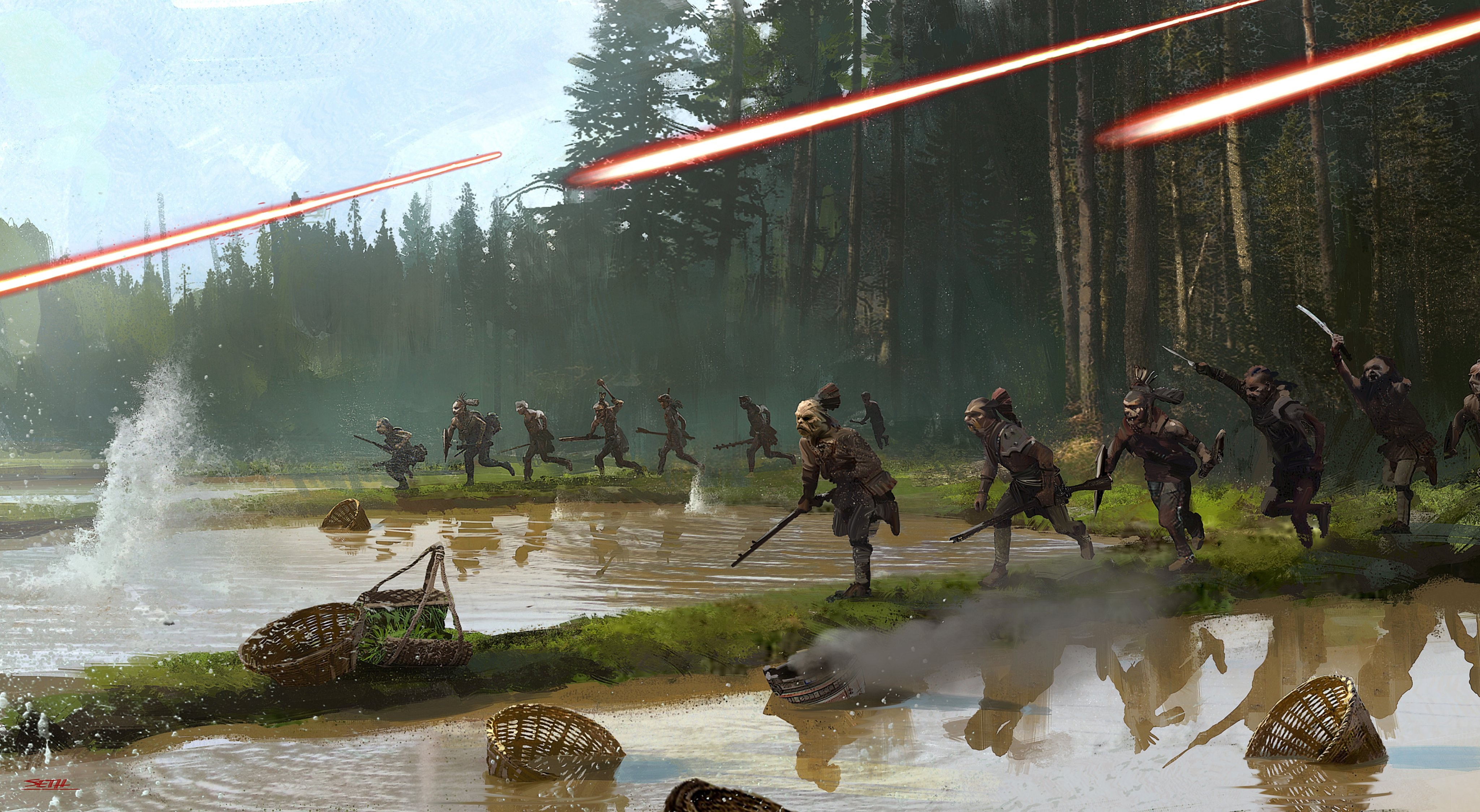 Concept art of The Mandalorian HD Wallpaper