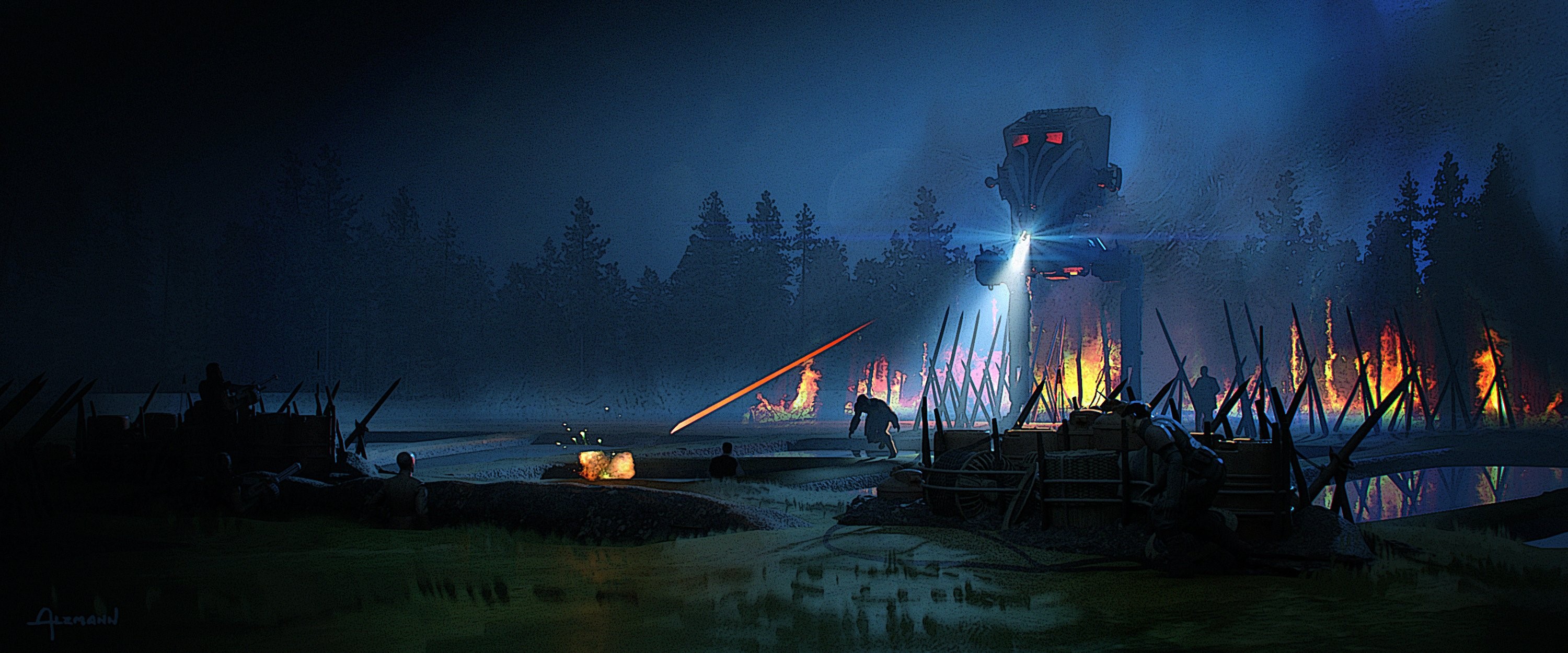 Concept art for The Mandalorian TV series HD Wallpaper