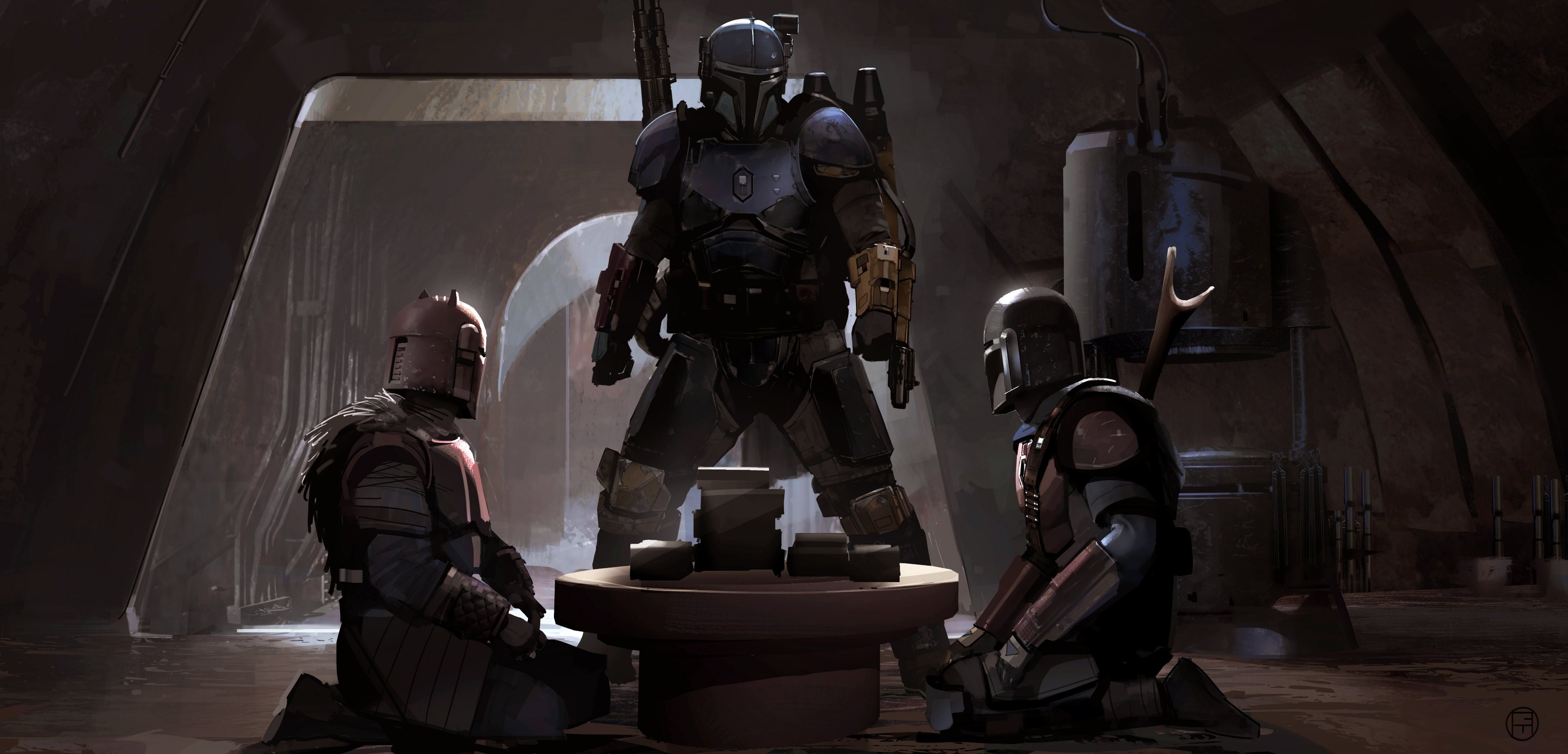 The Mandalorian concept art HD Wallpaper