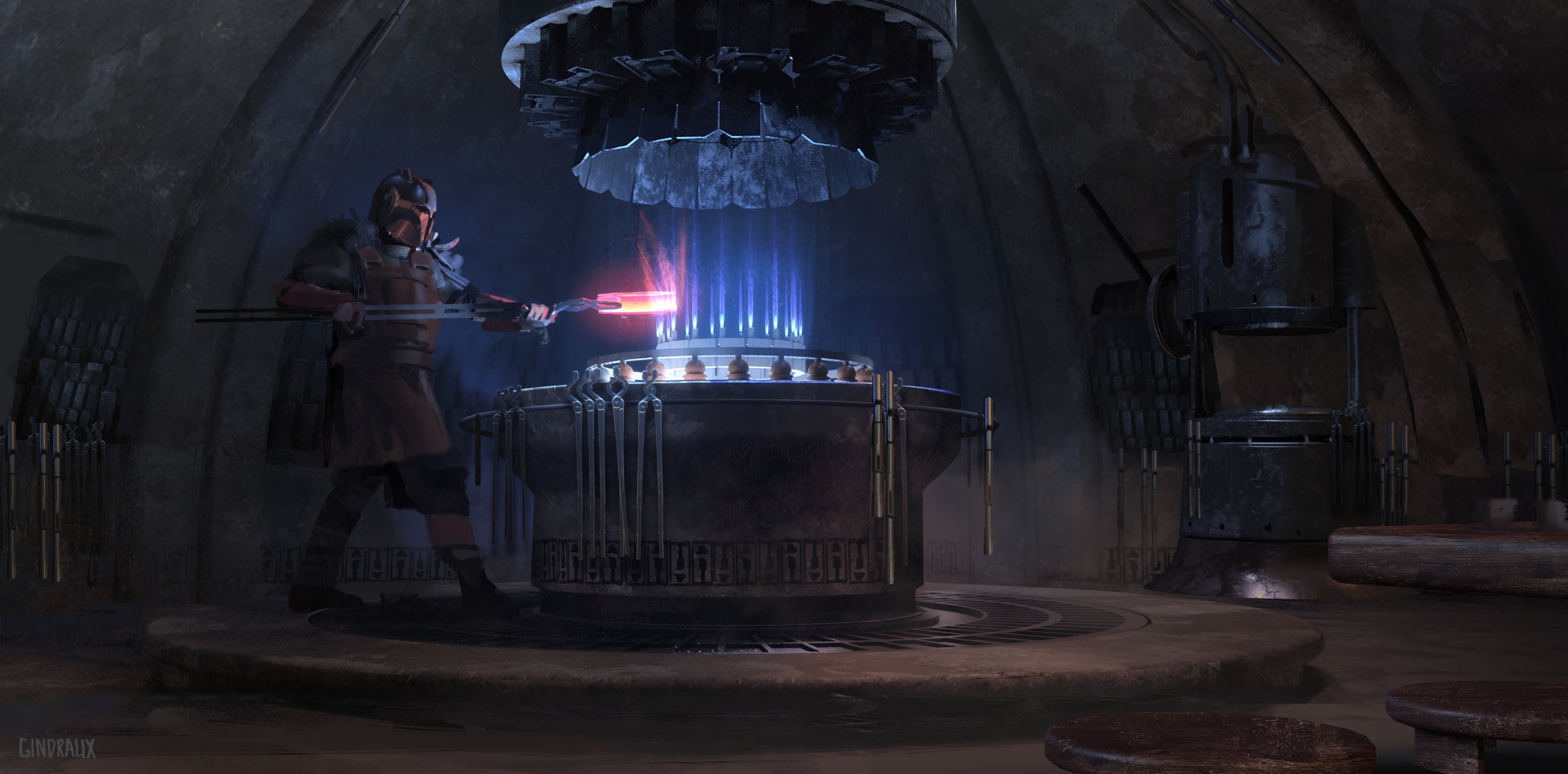 The Mandalorian concept art by Nick Gindraux HD Wallpaper
