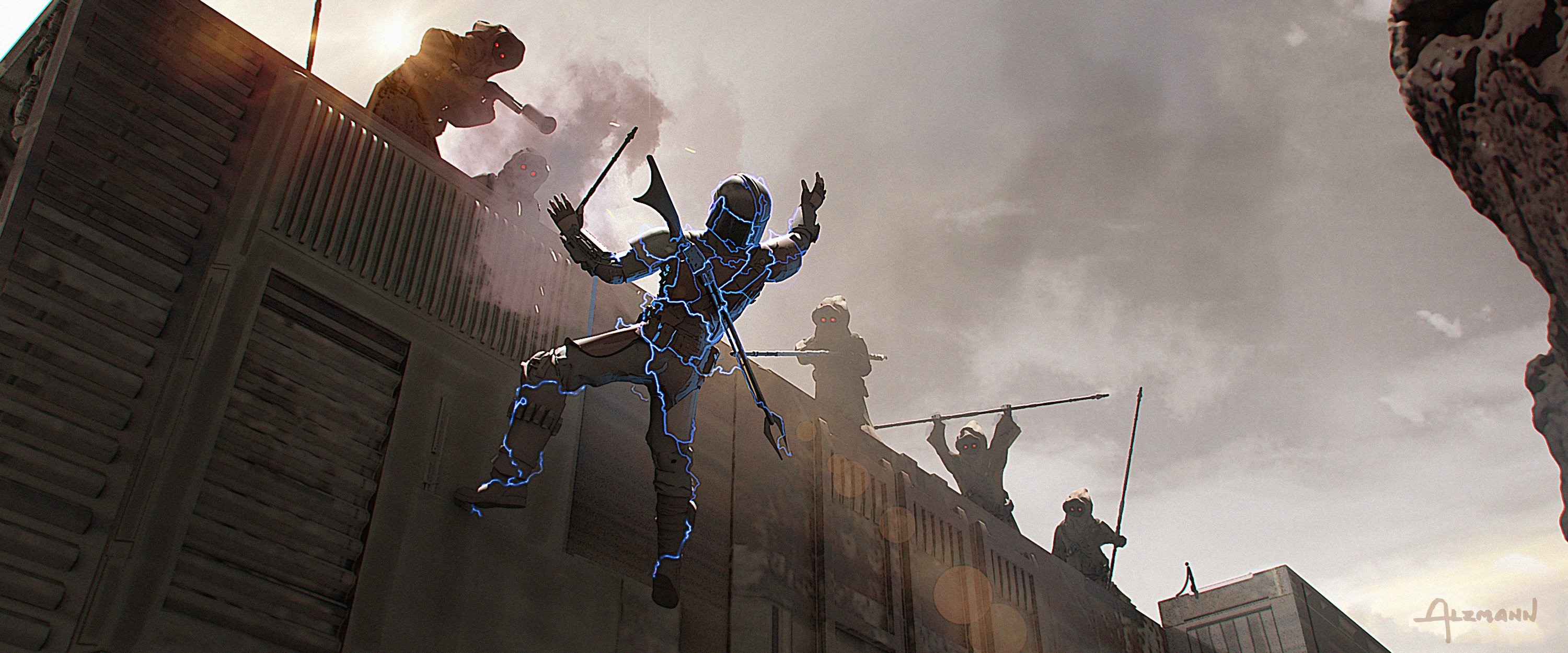 Concept art of a character from The Mandalorian HD Wallpaper