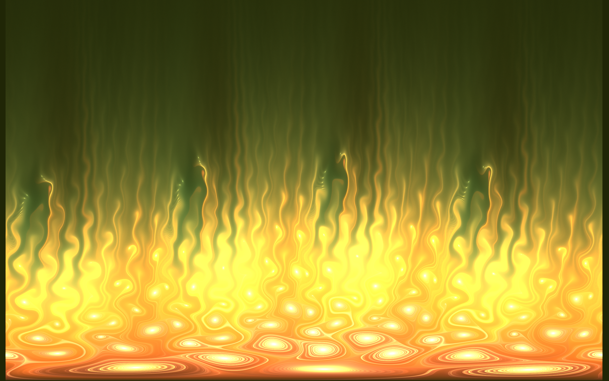 Abstract fractal lava and fire pattern HD Wallpaper