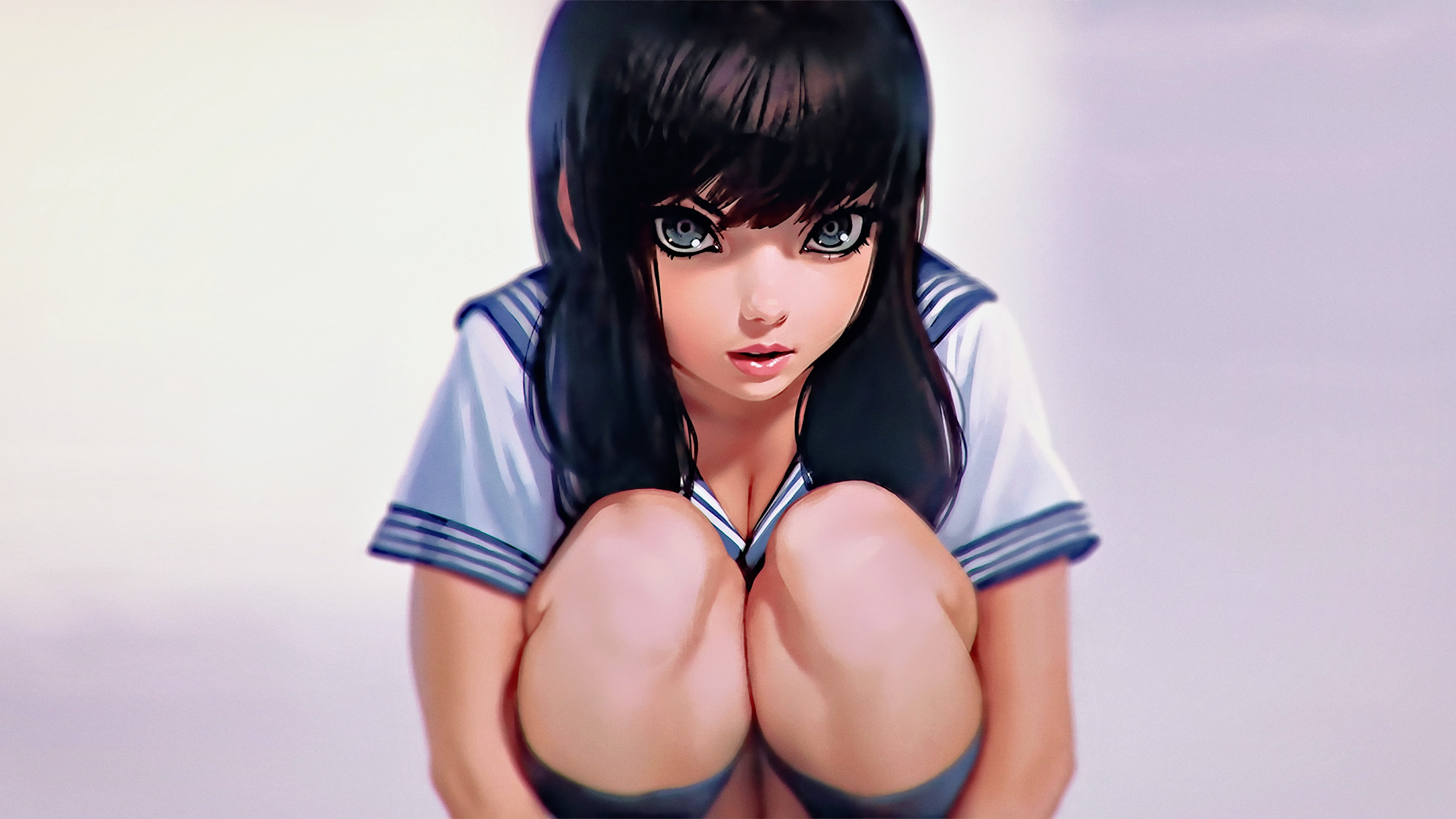 4K Artwork of a Girl by Ilya Kuvshinov HD Wallpaper