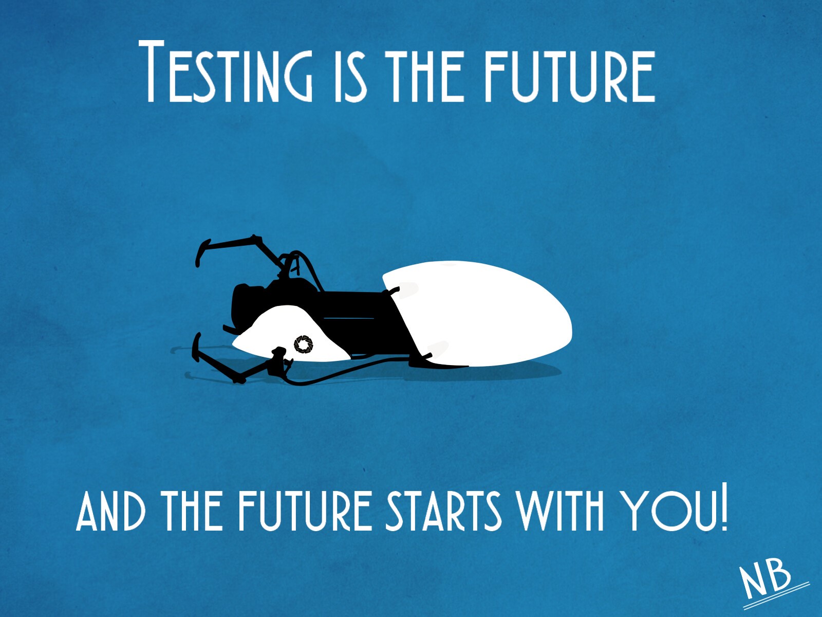 Testing is the Future from Portal HD Wallpaper