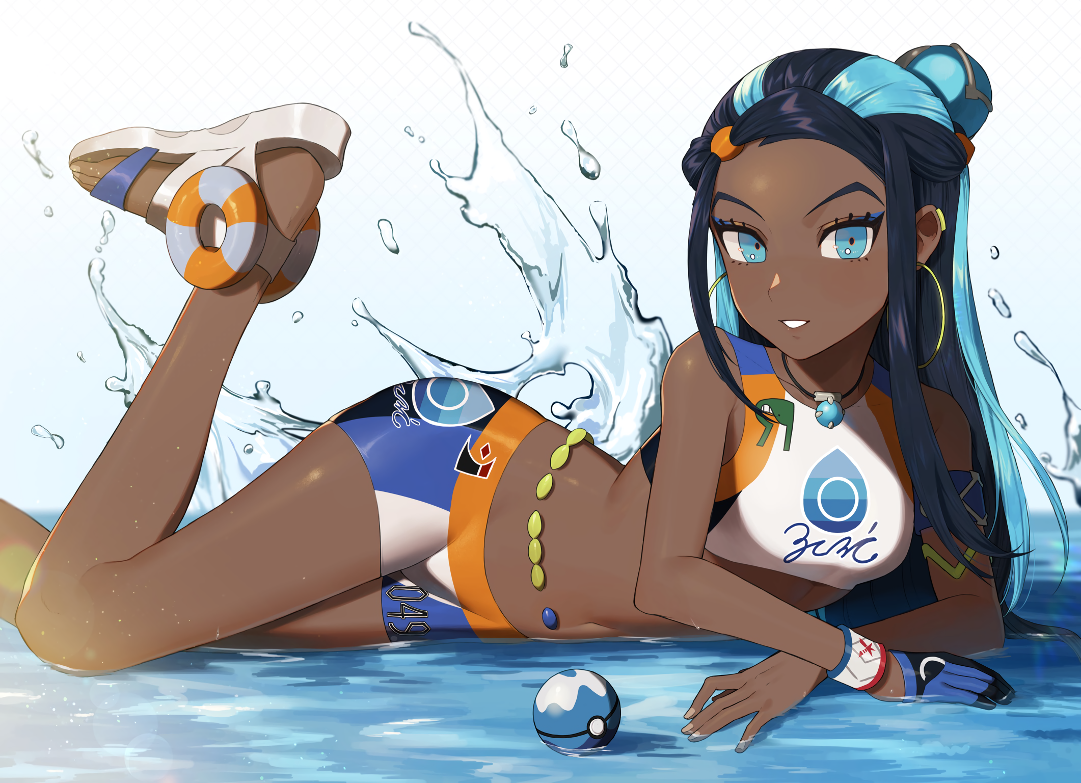 Nessa from Pokémon Sword and Shield in water HD Wallpaper