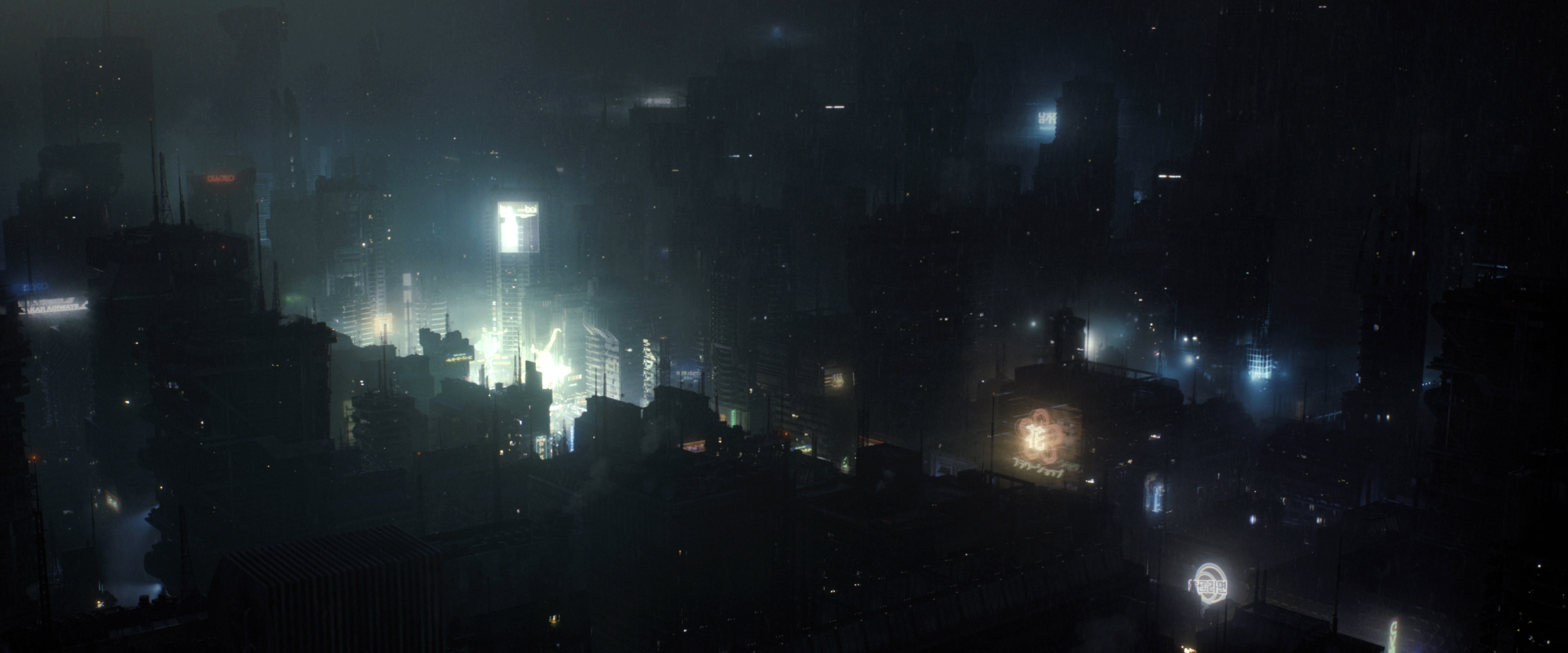 Blade Runner 2049 futuristic cityscape at night HD Wallpaper
