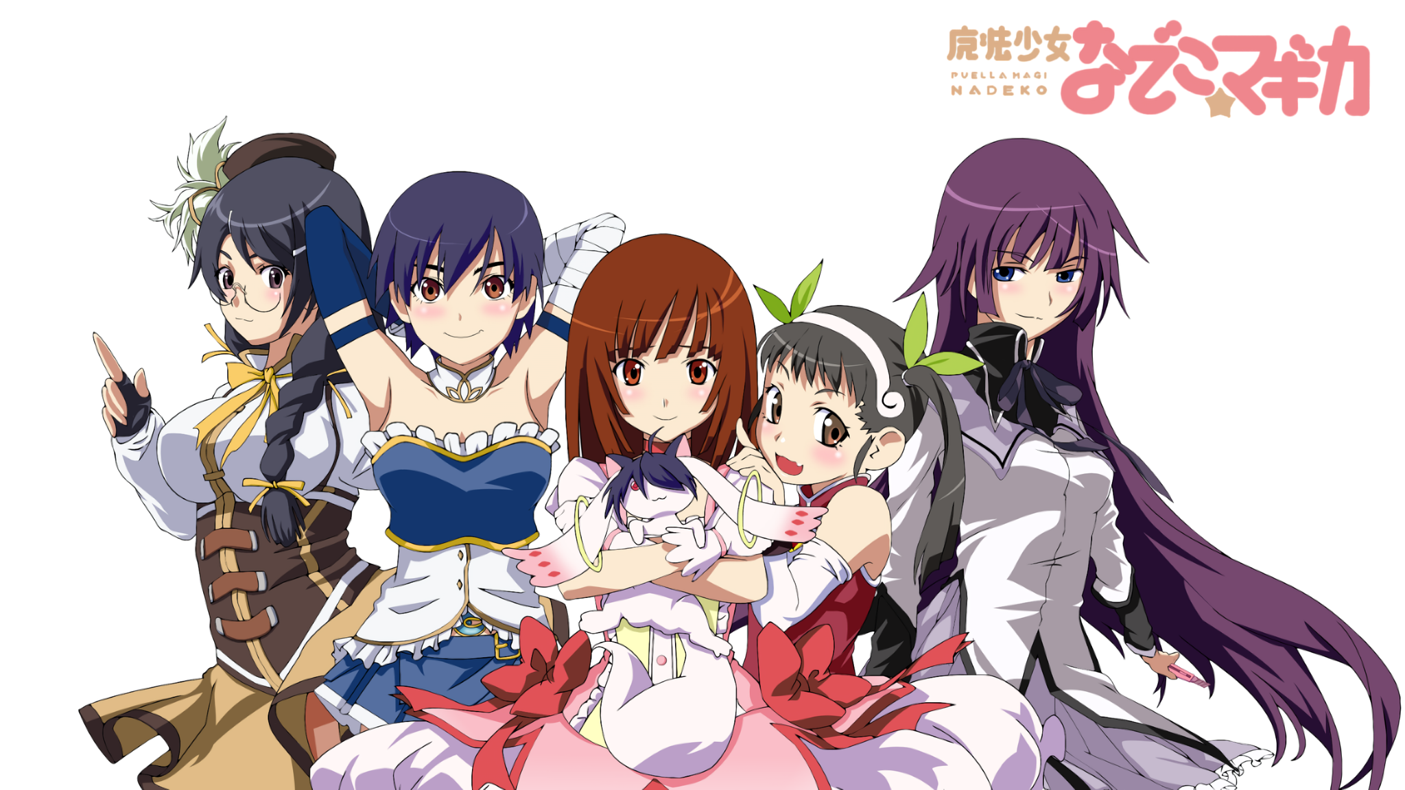 Puella Magi Nadeko characters from Monogatari Series HD Wallpaper