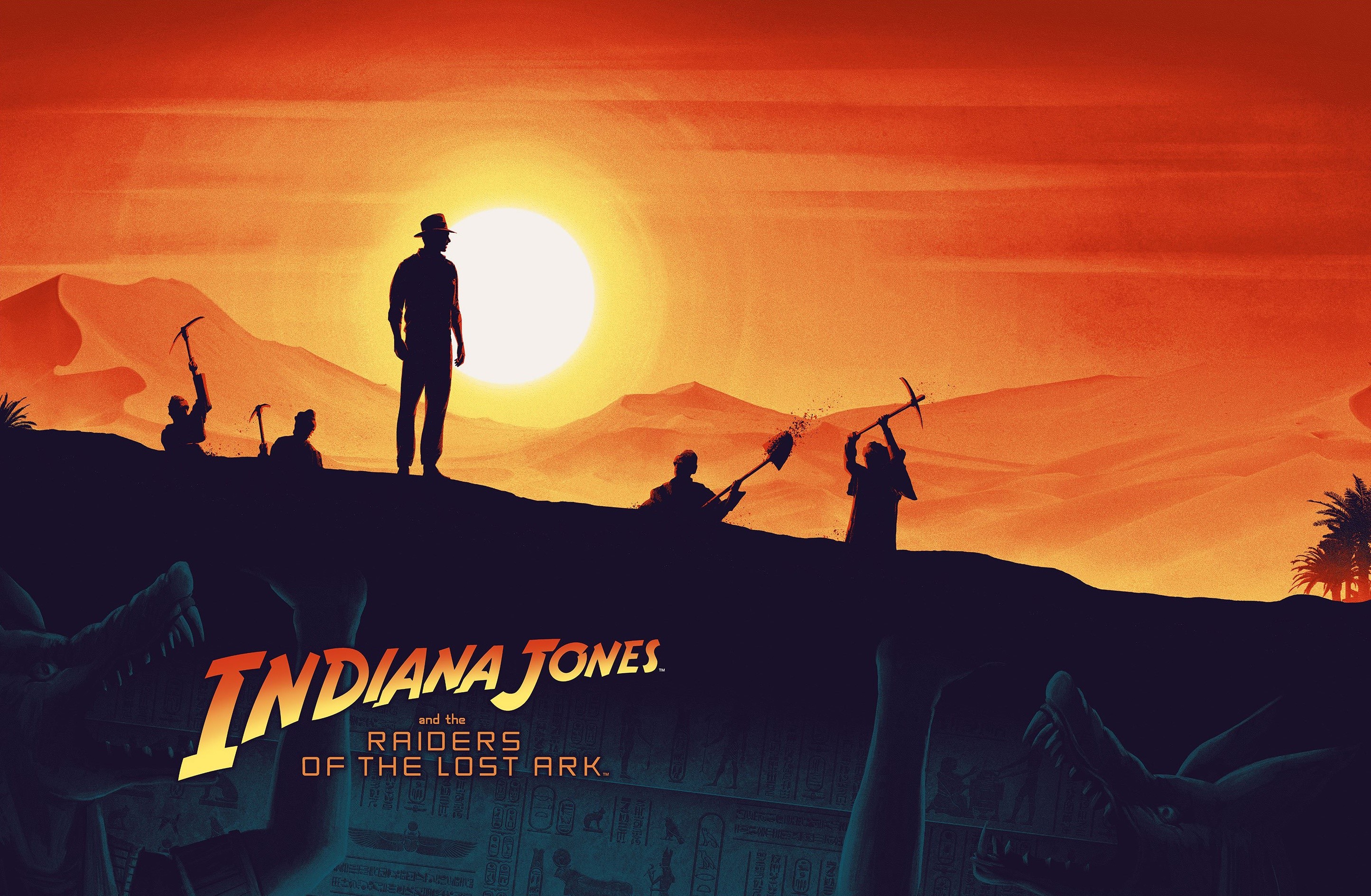 Indiana Jones and the Raiders of the Lost Ark movie poster HD Wallpaper