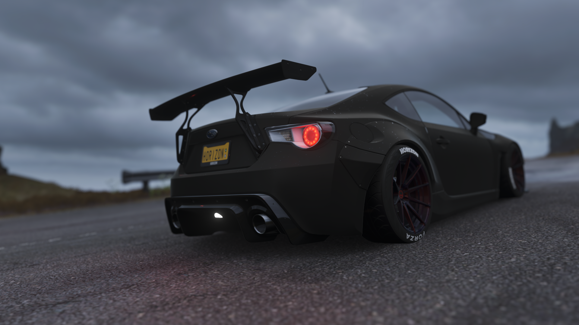 Subaru BRZ with large spoiler in Forza Horizon 4 HD Wallpaper