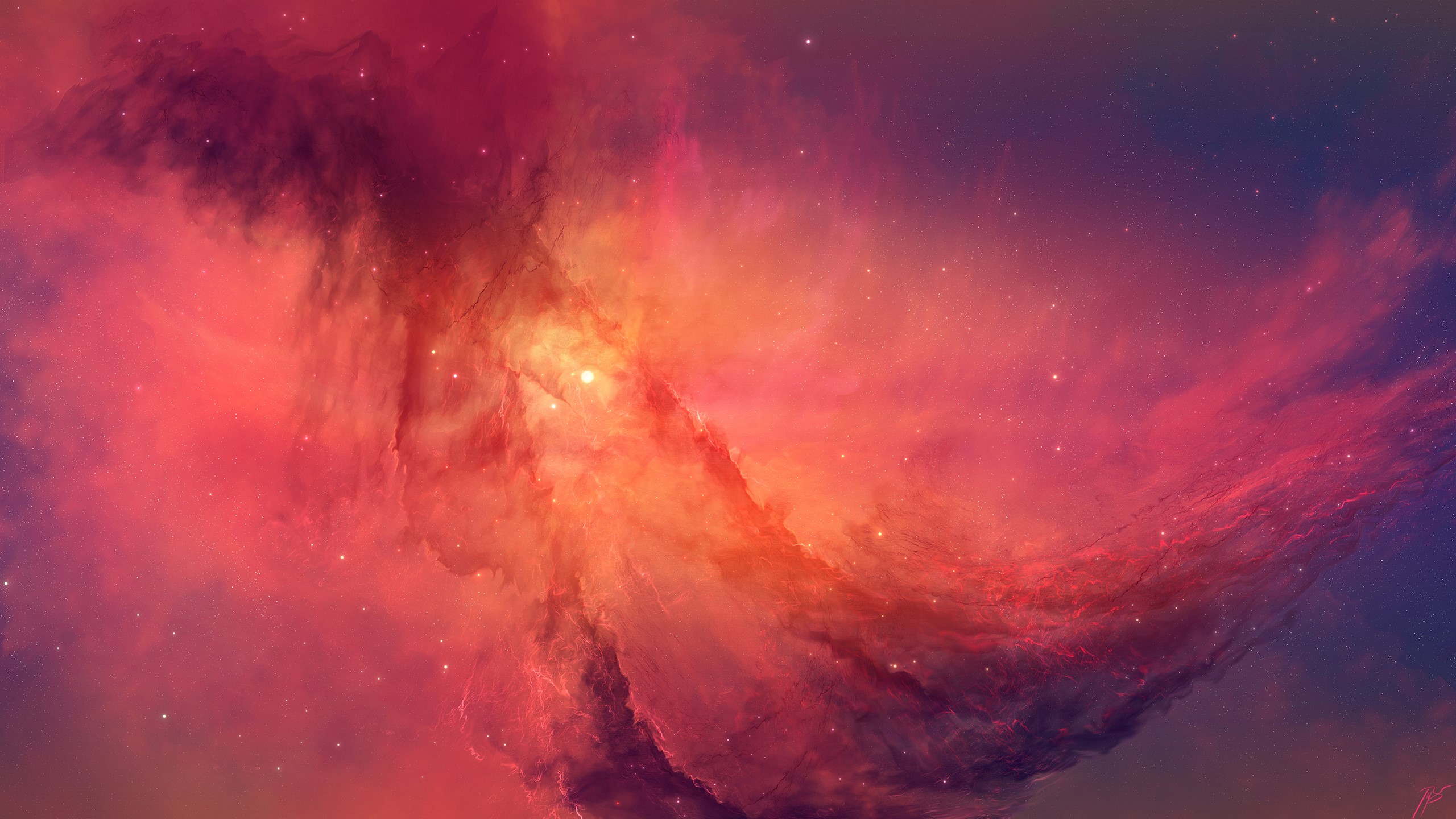 Nebula space art by JoeyJazz HD Wallpaper