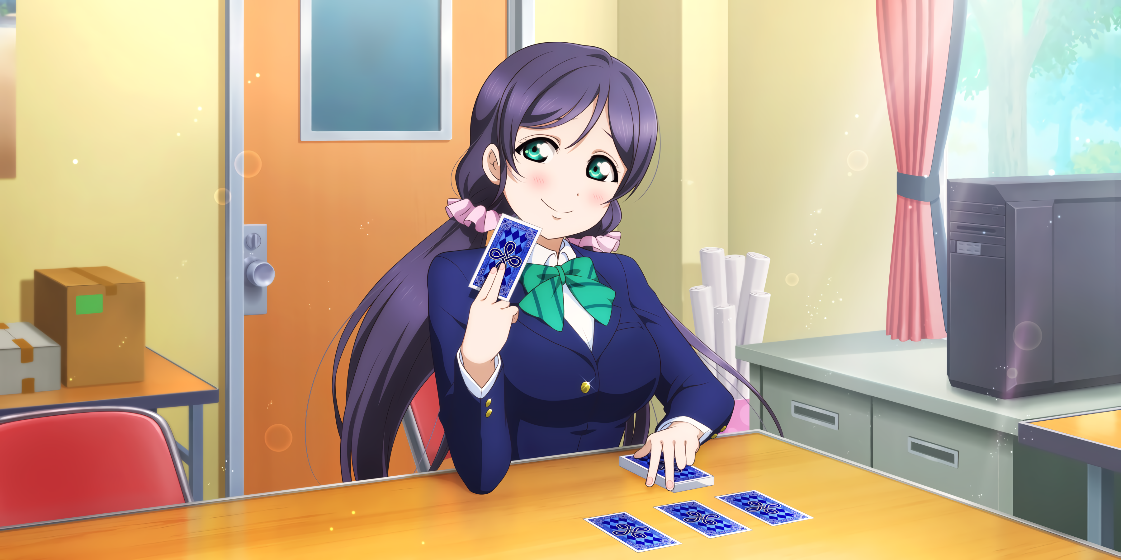 Toujou Nozomi from Love Live! playing cards HD Wallpaper
