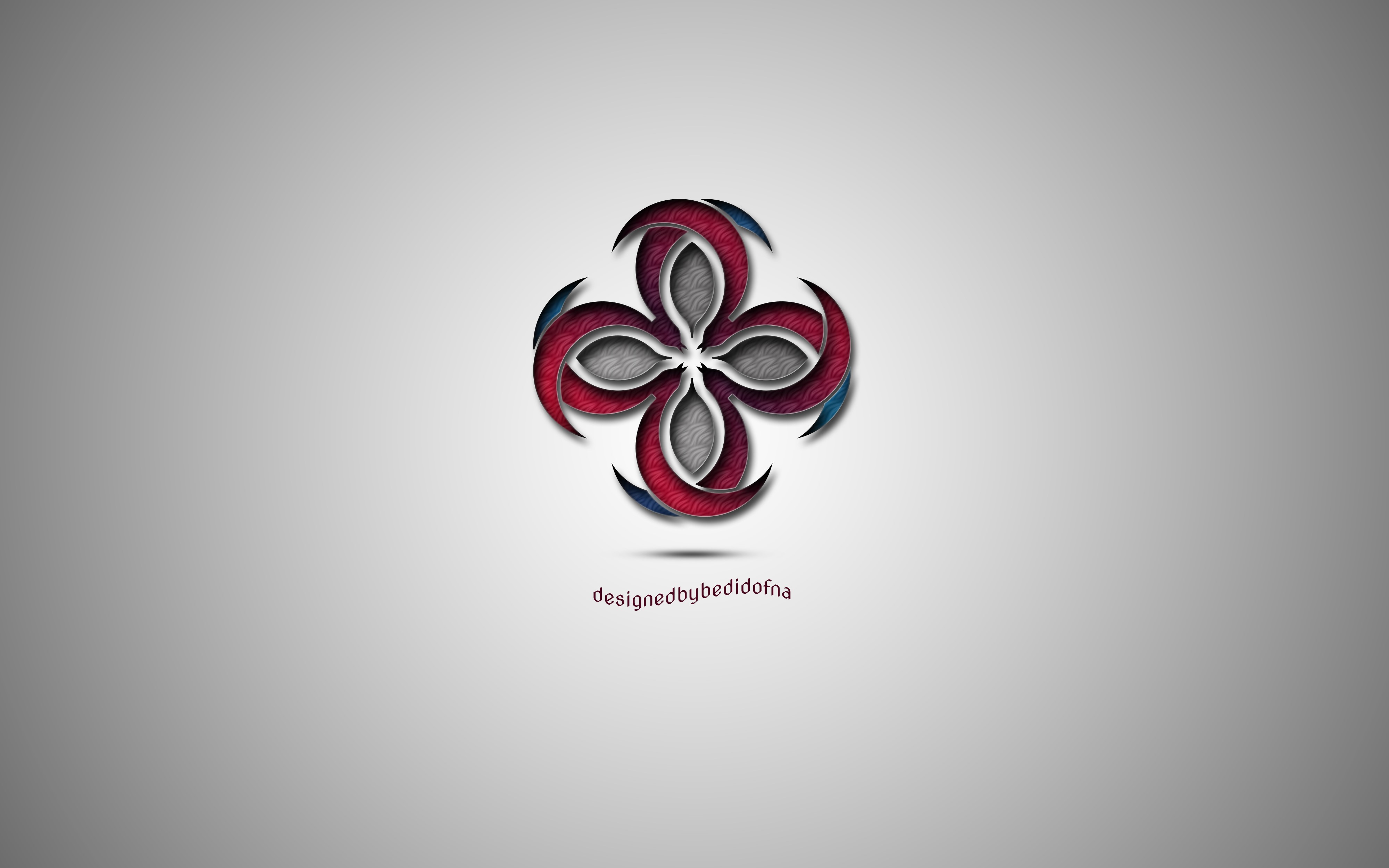 4K logo with simple background HD Wallpaper