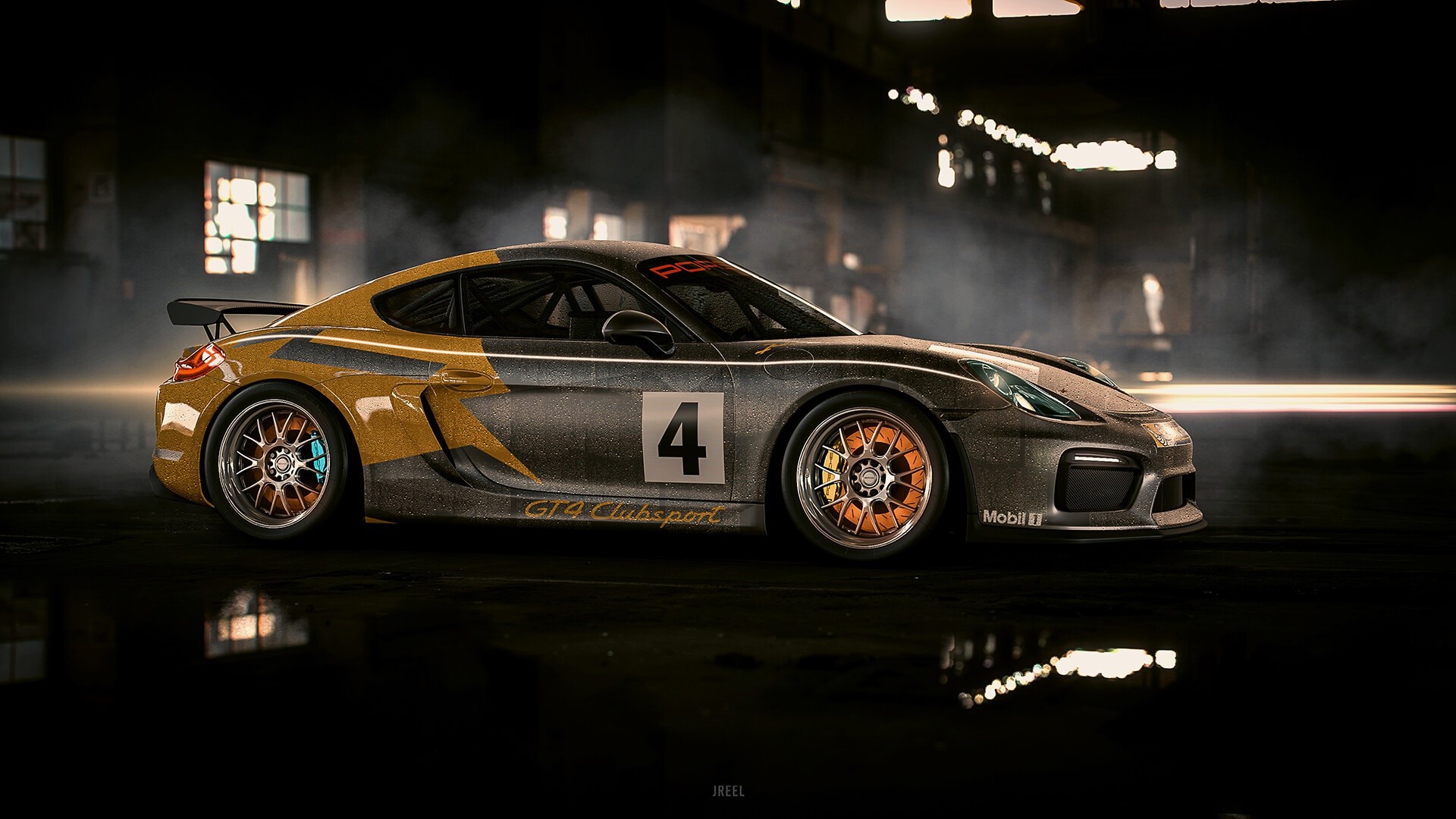 Porsche 981 GT4 Clubsport race car HD Wallpaper